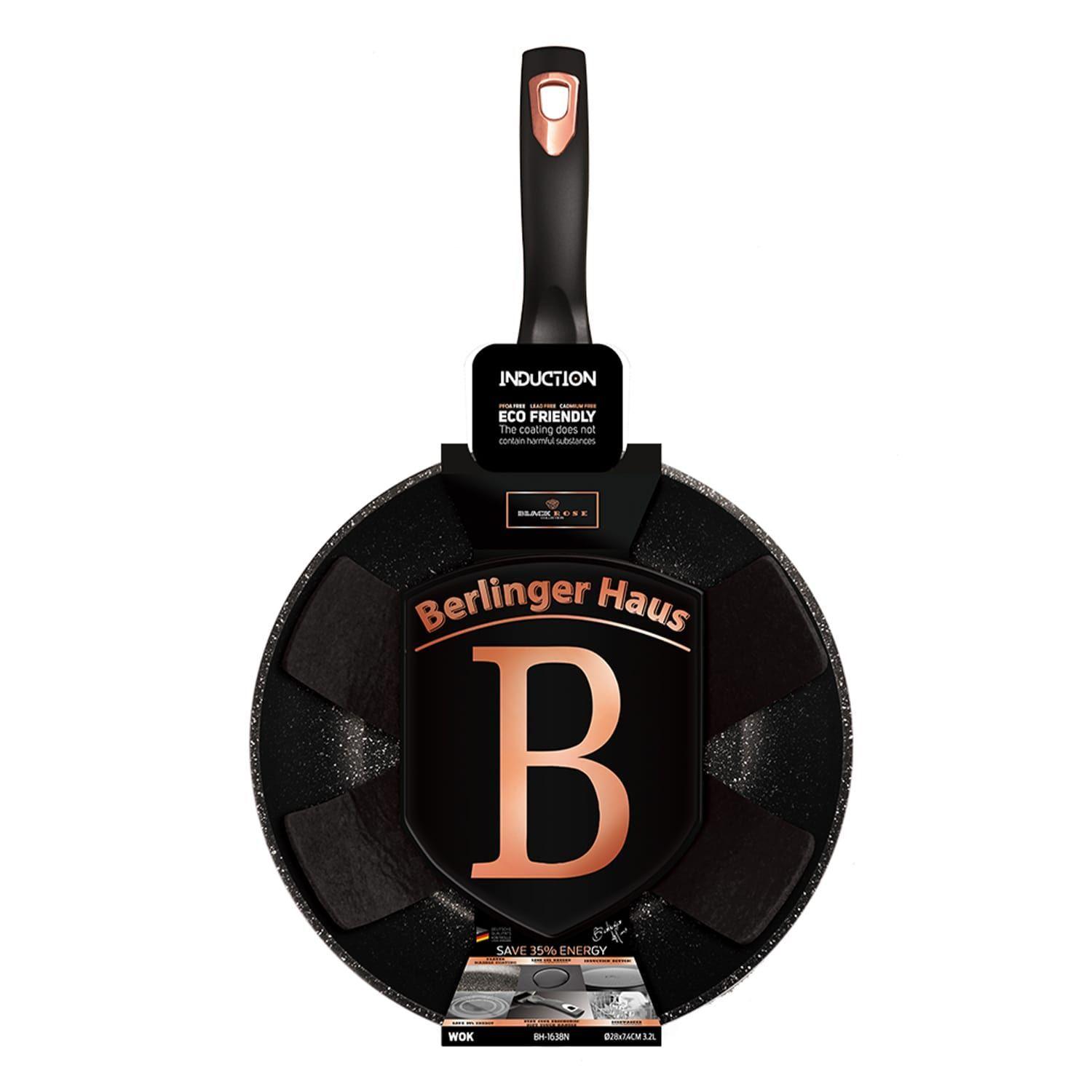 WOK 30 CM BLACK ROSE COLLECTION ANTIADHERENTE 3,2 LTS-2
