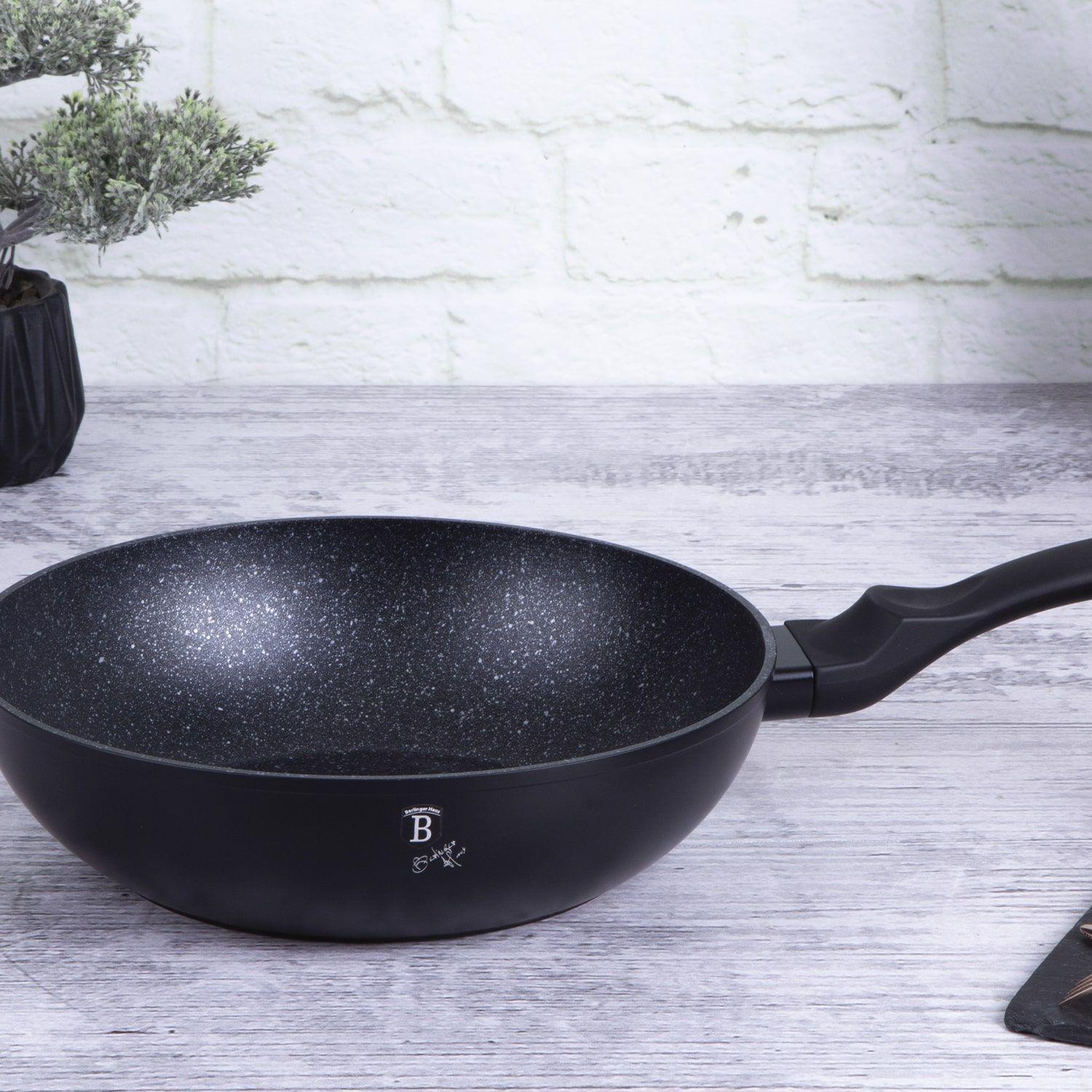 WOK 30 CM BLACK ROSE COLLECTION ANTIADHERENTE 3,2 LTS-3