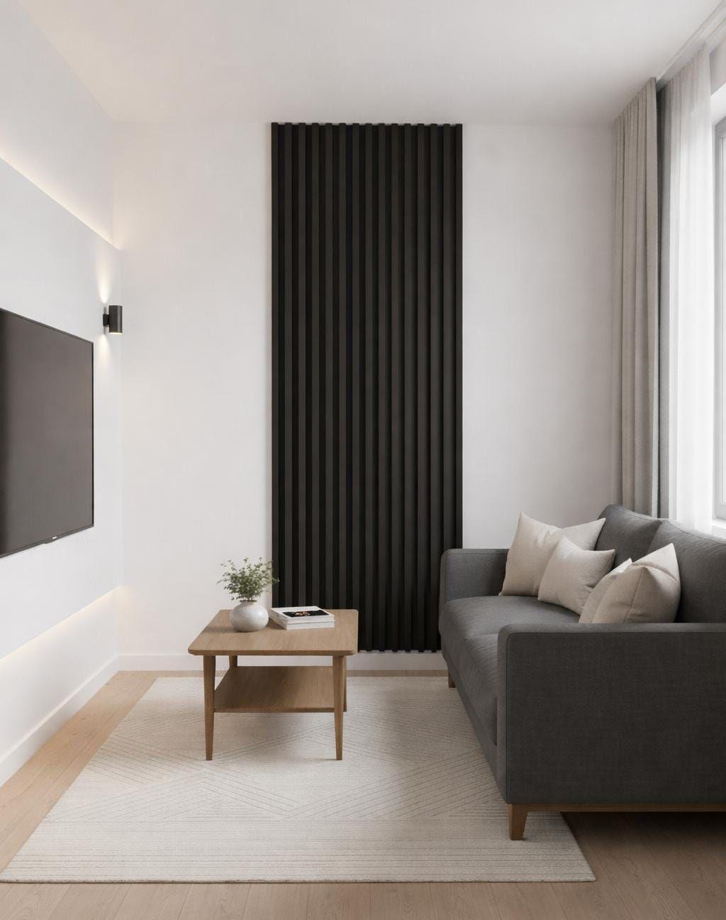 WALL PANEL PVC 10 PZS 3D 16x250 cm Negro Madera-2