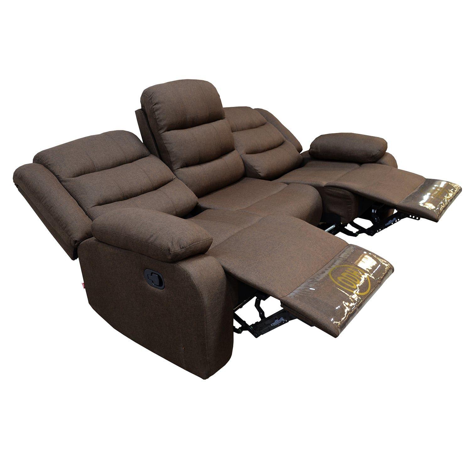 SOFA RECLINABLE 3 CUERPOS  ODH NEW ITALIA, COLOR CHOCOLATE-2