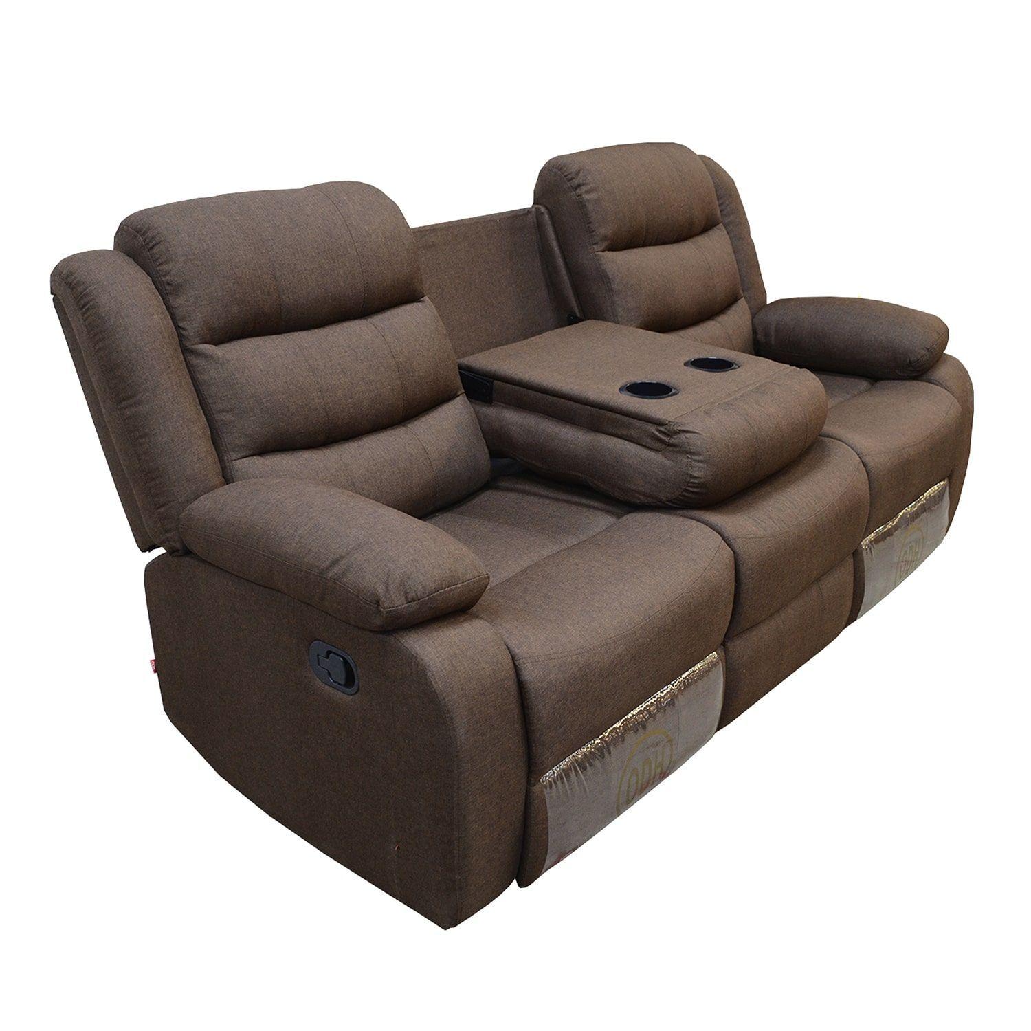 SOFA RECLINABLE 3 CUERPOS  ODH NEW ITALIA, COLOR CHOCOLATE-3