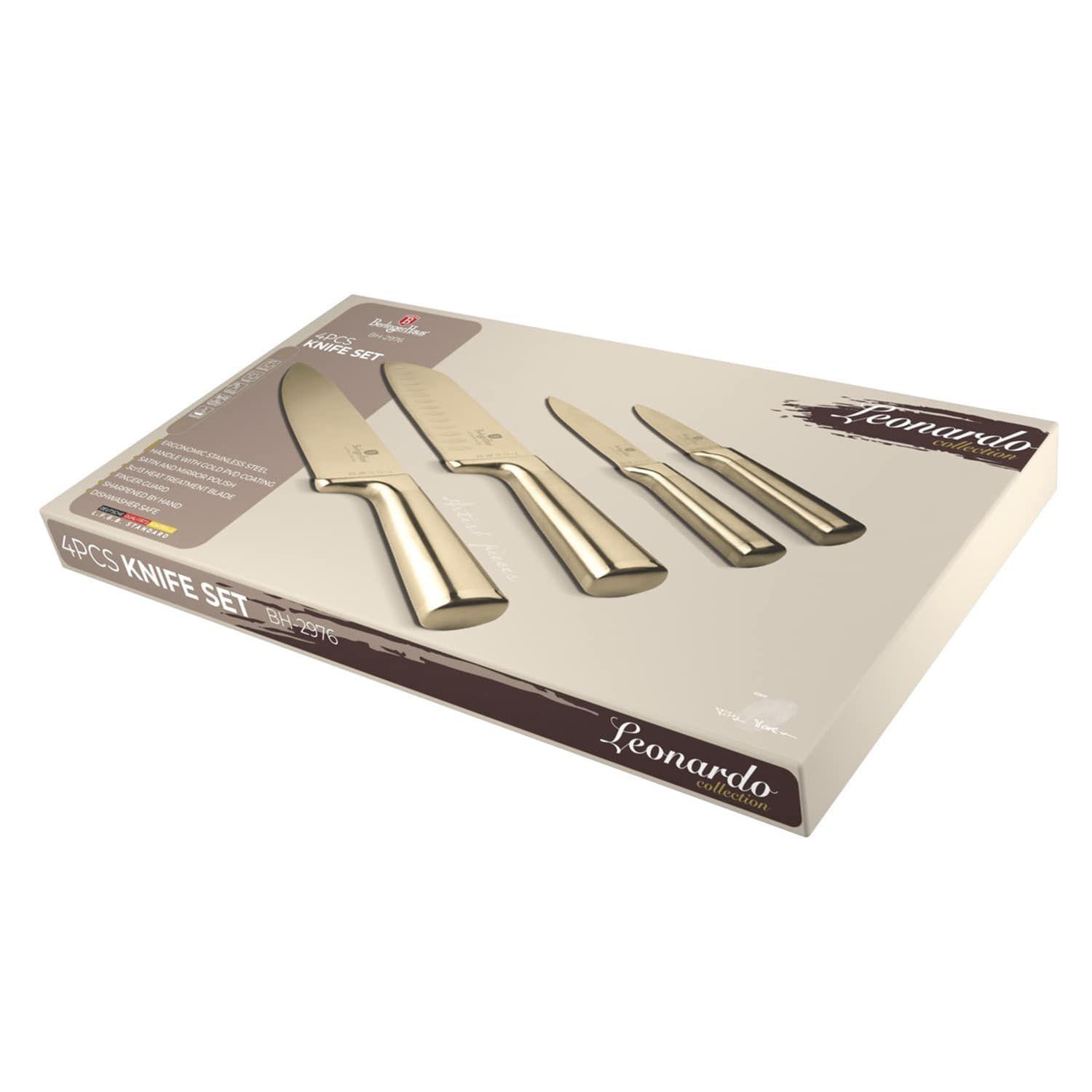 SET DE CUCHILLOS 5 PZS LEONARDO COLLECTION ACERO INOXIDABLE-2