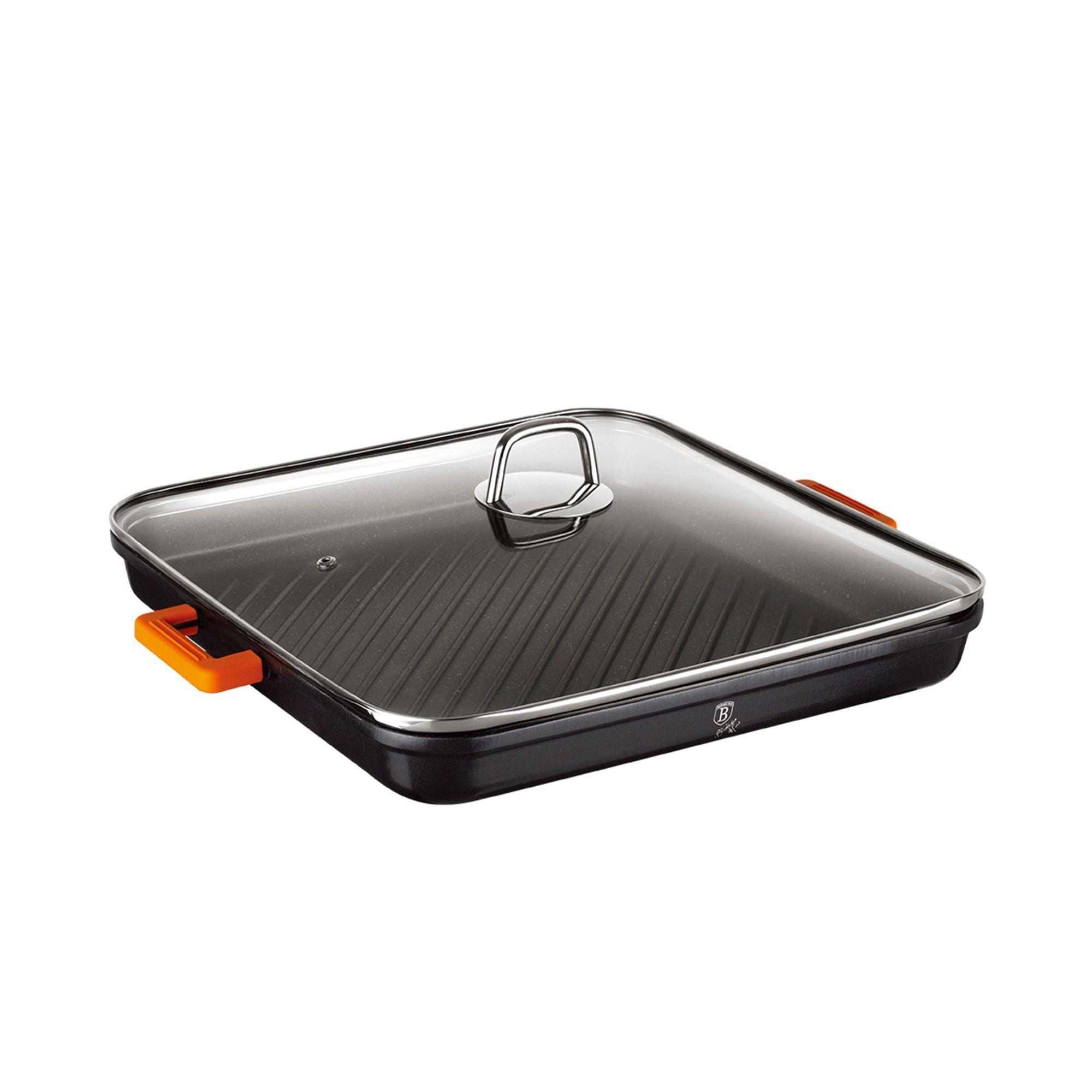 Sartén grill cuadrada con tapa 34 cm Diamond Line-1