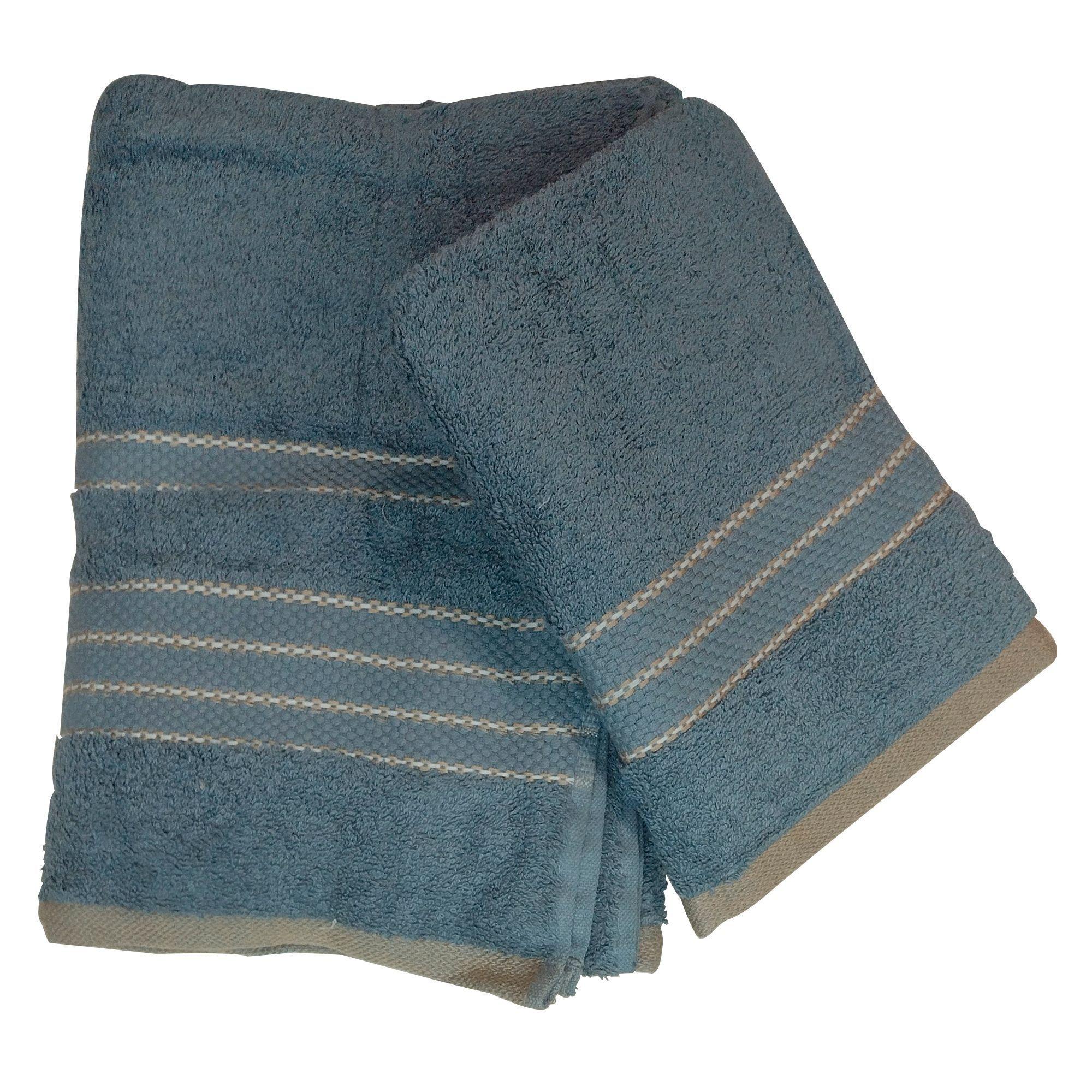 Toalla de baño 2 unidades 100% algodon GRIS /Marron-0