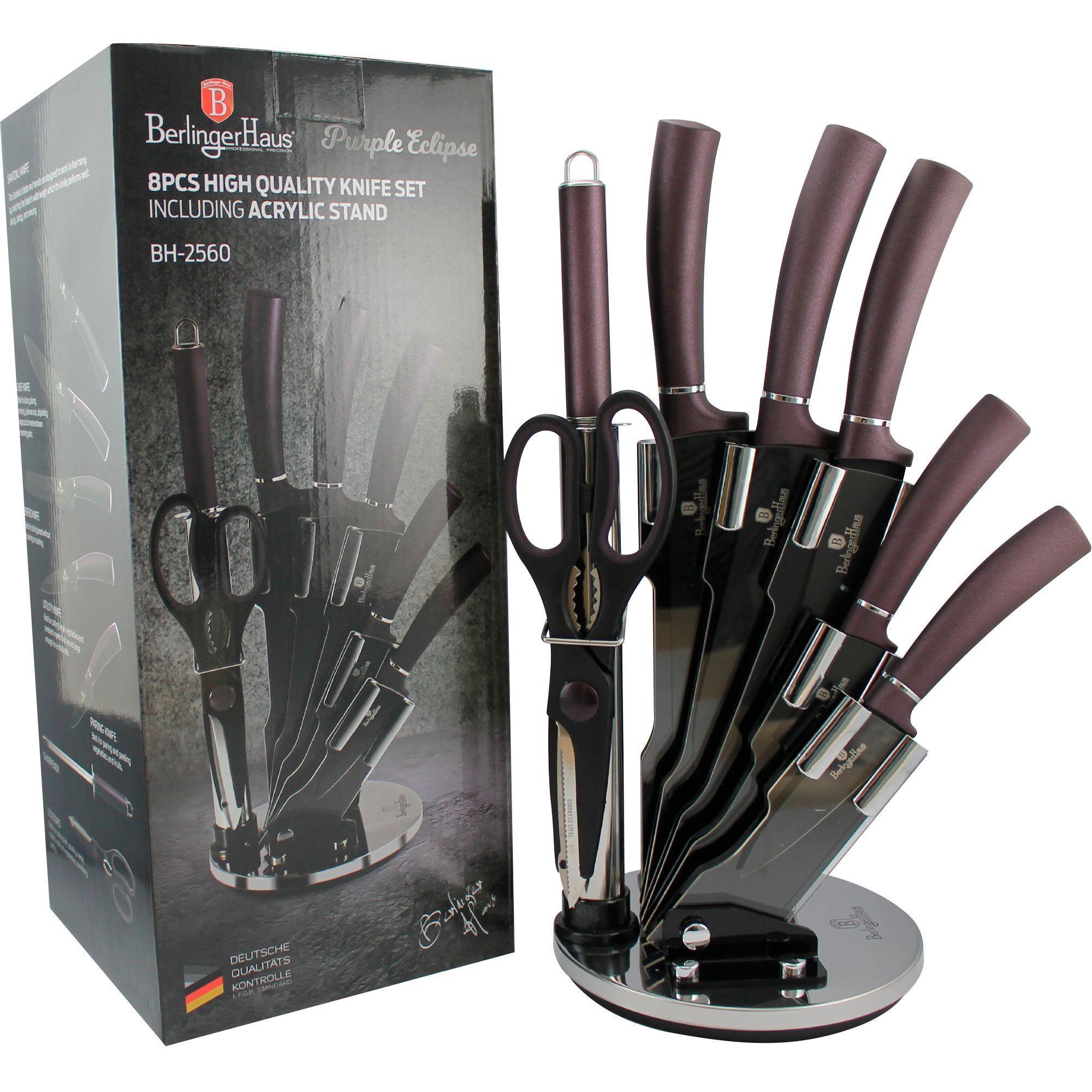 SET DE CUCHILLOS  8 PCS CON SOPORTE DE ACRILICO-2