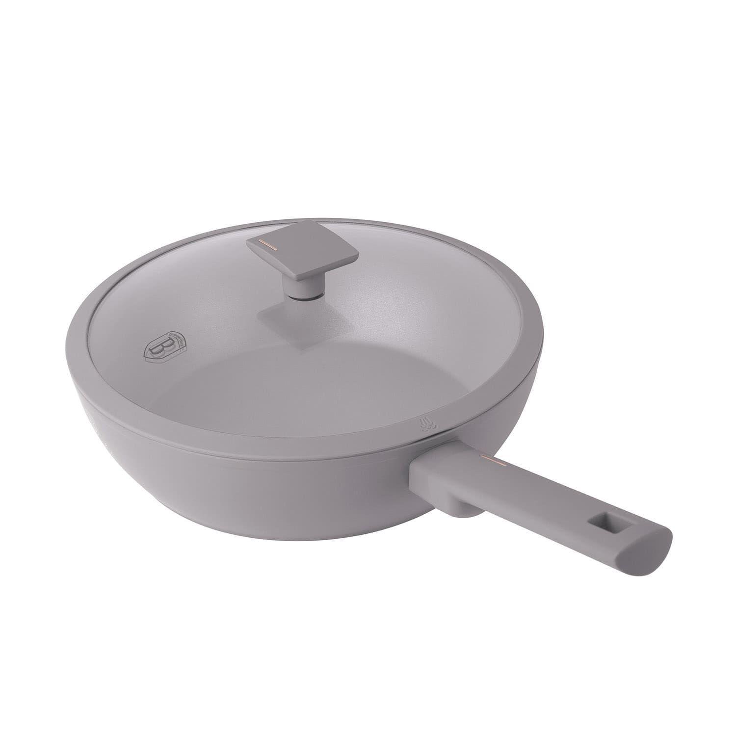 WOK CON TAPA 28 CM TAUPE COLLECTION ANTIADHERENTE  3,2 LTS-3