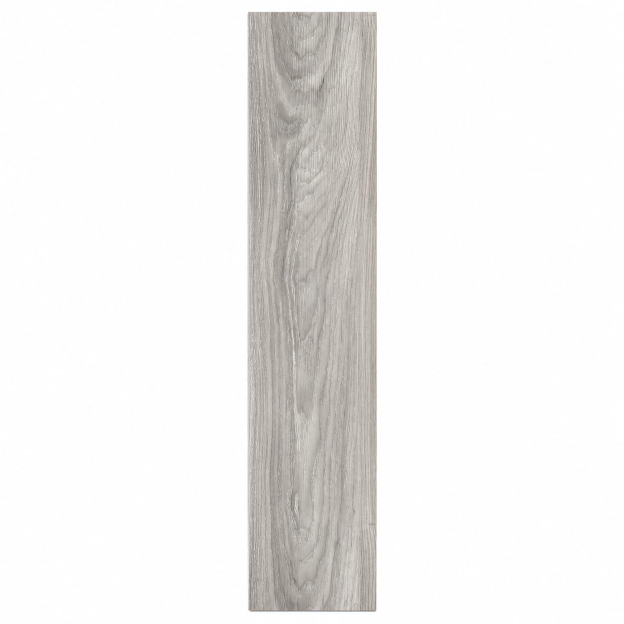 Piso Vin lico SPC Gris claro 122x19 cm Caja 2 23 m B B Home base de goma integrada-2