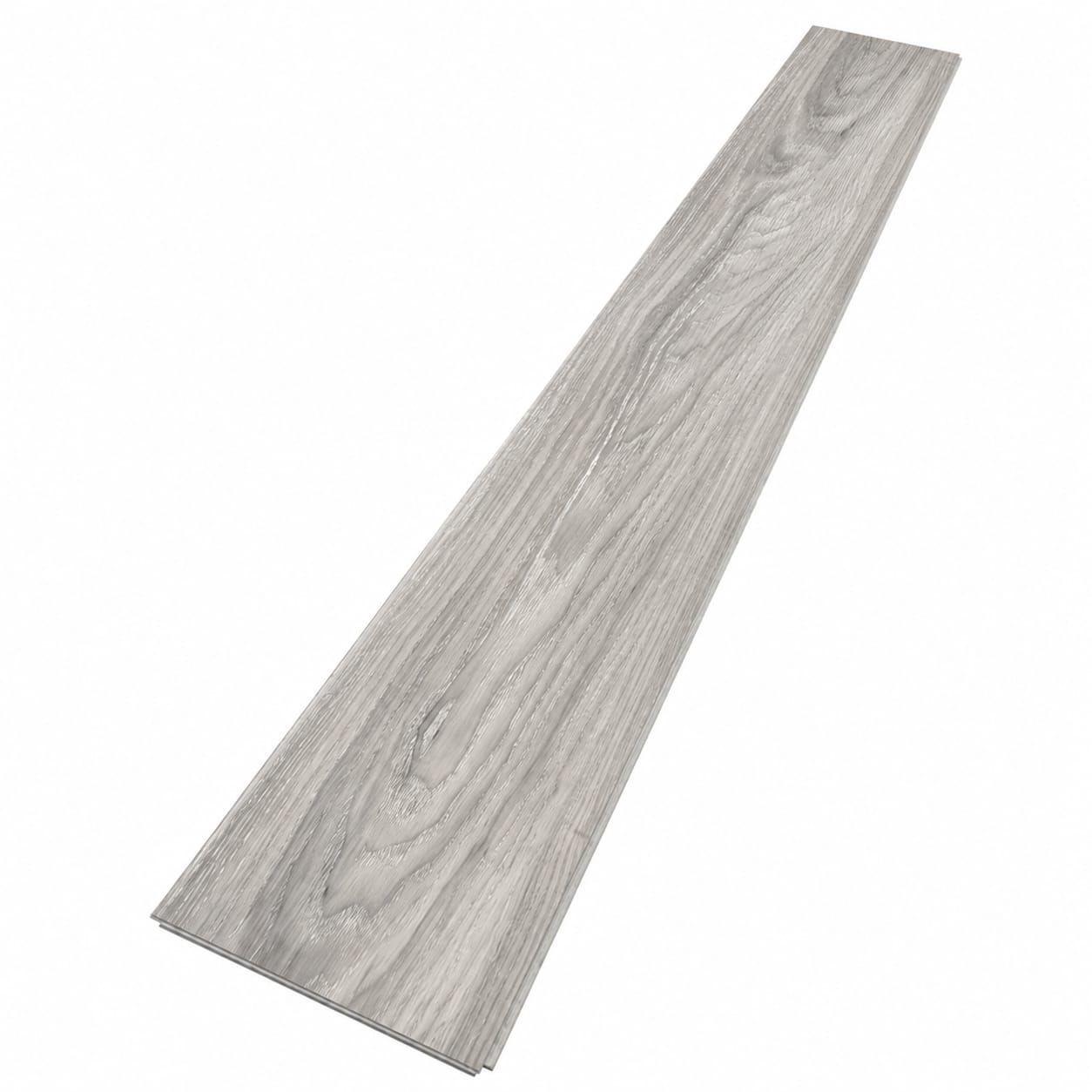 Piso Vin lico SPC Gris claro 122x19 cm Caja 2 23 m B B Home base de goma integrada-3