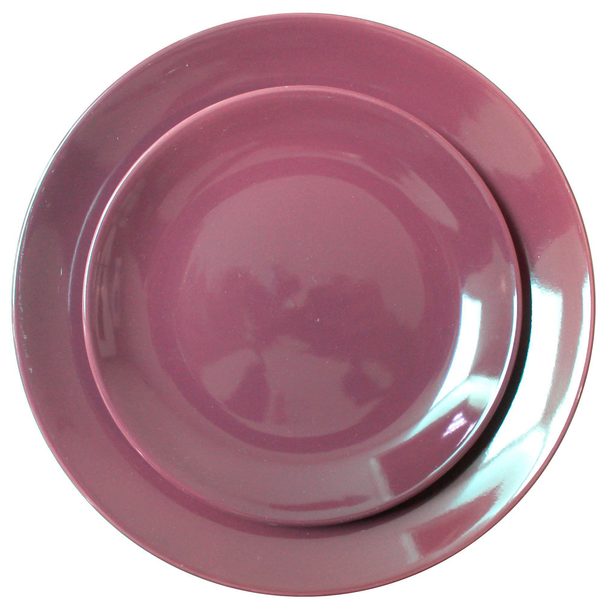 Loza 16 piezas Ceramica Lila-1