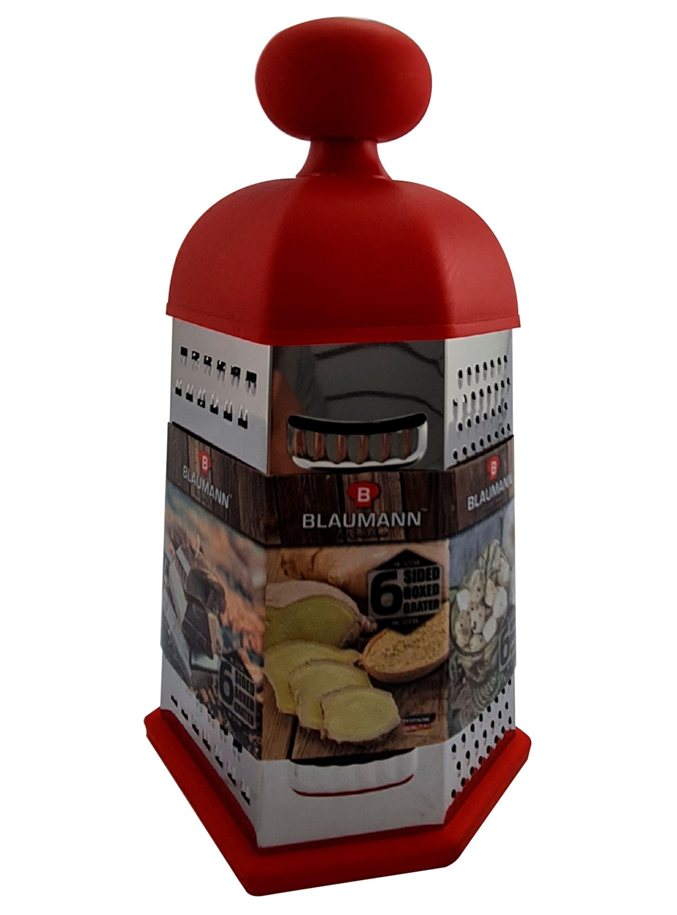 Rallador 6 caras acero Inox Rojo-3