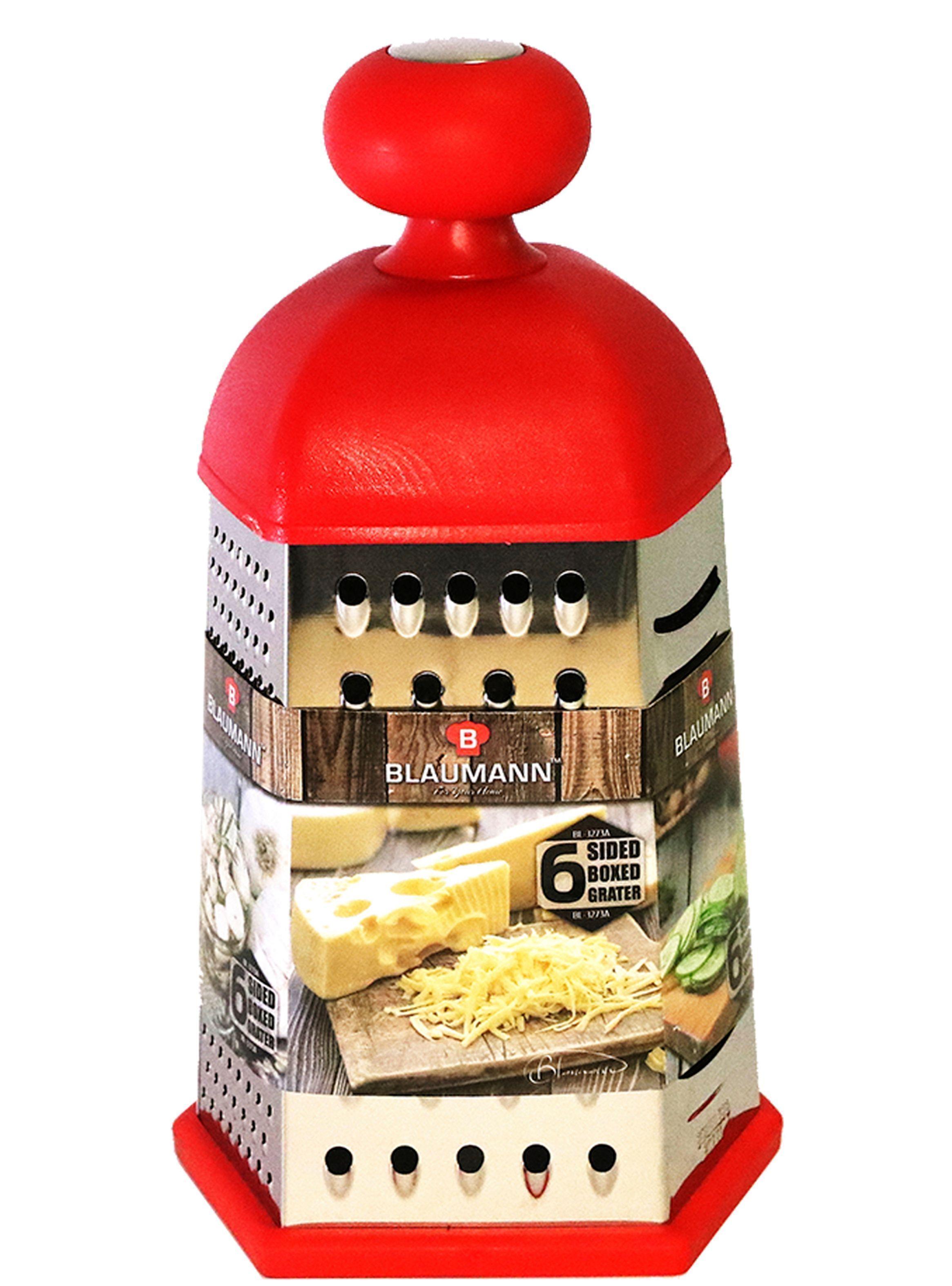Rallador 6 caras acero Inox Rojo-0