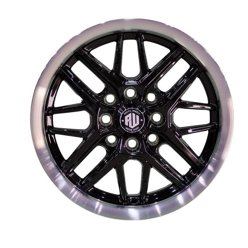 SET 4 LLANTA  14x6 4X100/4X114 Et25 BRISTOL B-LM Pacific Wheels-1