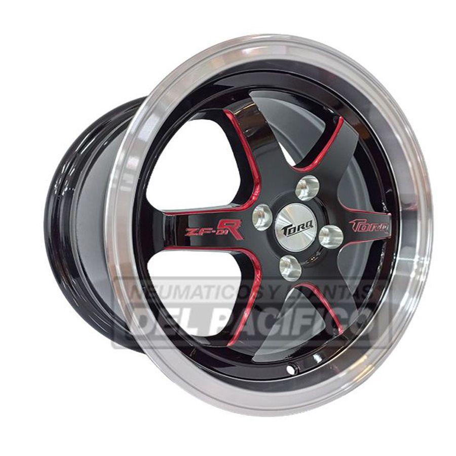 SET 4 LLANTAS -15X7 4X100 ET35 BKSR ZFR-1