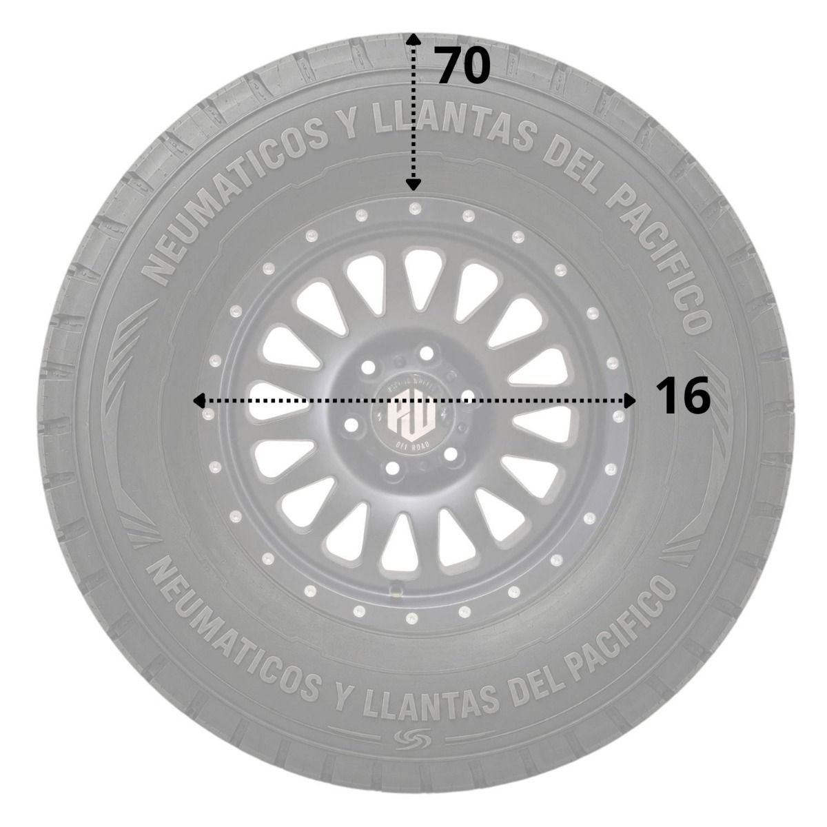 Set 4 Neumaticos 245/70R16 107T MR-AT172 Mirage A/T TL BLK CHN-2