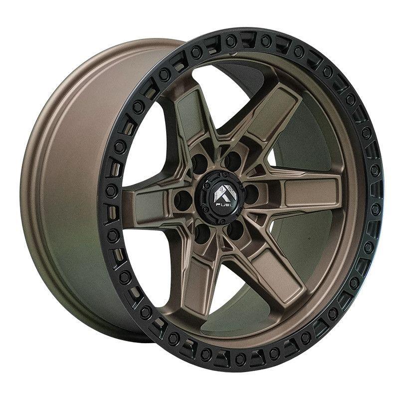 SET 4 LLANTA 17x9 6X139 Et-12 KICKER6 MBRNZ-LMB Replica-0