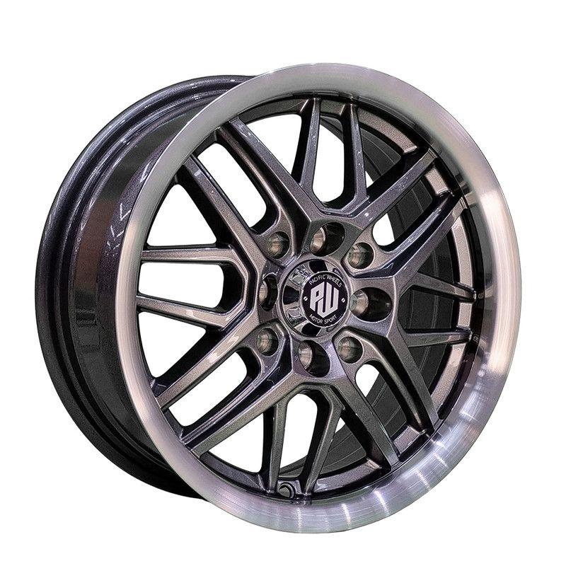 SET 4 LLANTA  14x6 4X100/4X114 Et25 BRISTOL G-LM Pacific Wheels-0