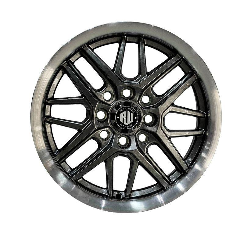 SET 4 LLANTA  14x6 4X100/4X114 Et25 BRISTOL G-LM Pacific Wheels-1