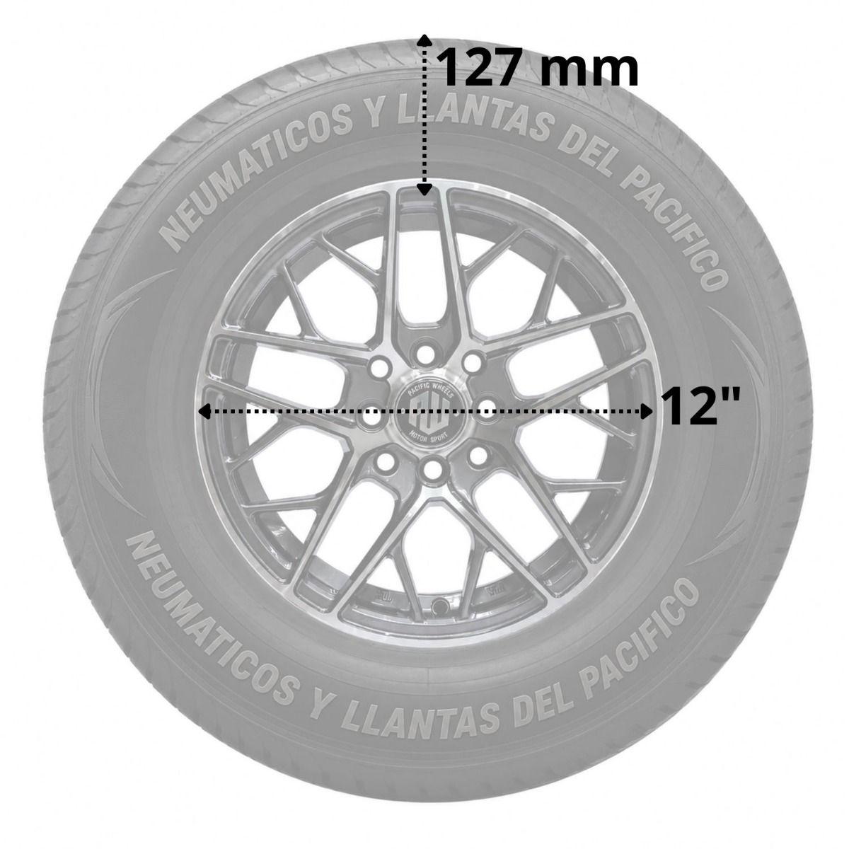 Set 4 Neumaticos 500R12 92/90P DM346 Diamax 12PR Ltr TL BLK CHN-2