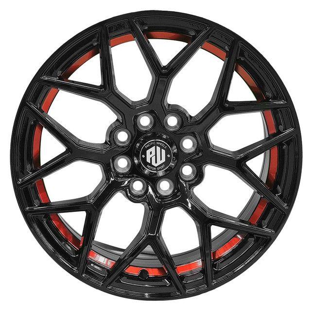 SET 4 LLANTA  15X7 4X100/4X114 ET35 B-UC-RED GARA Pcw-1
