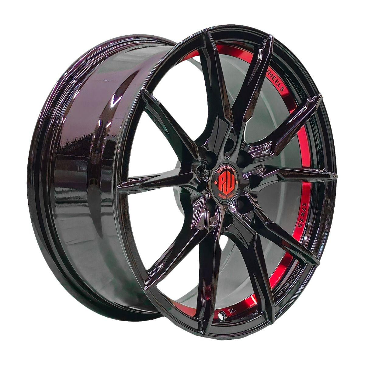 SET 4 LLANTAS 17x7.5 4X100/4X114 Et35 VENENO B-UC-RED-0