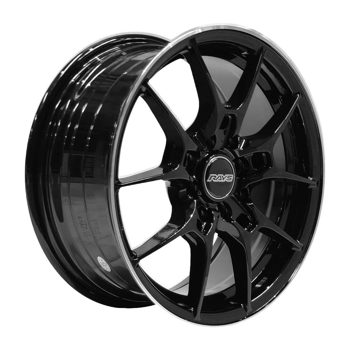 Set 4 llantas 15x6.5 4X100/4X114 Et40 RAYS-G025 B-LM-0