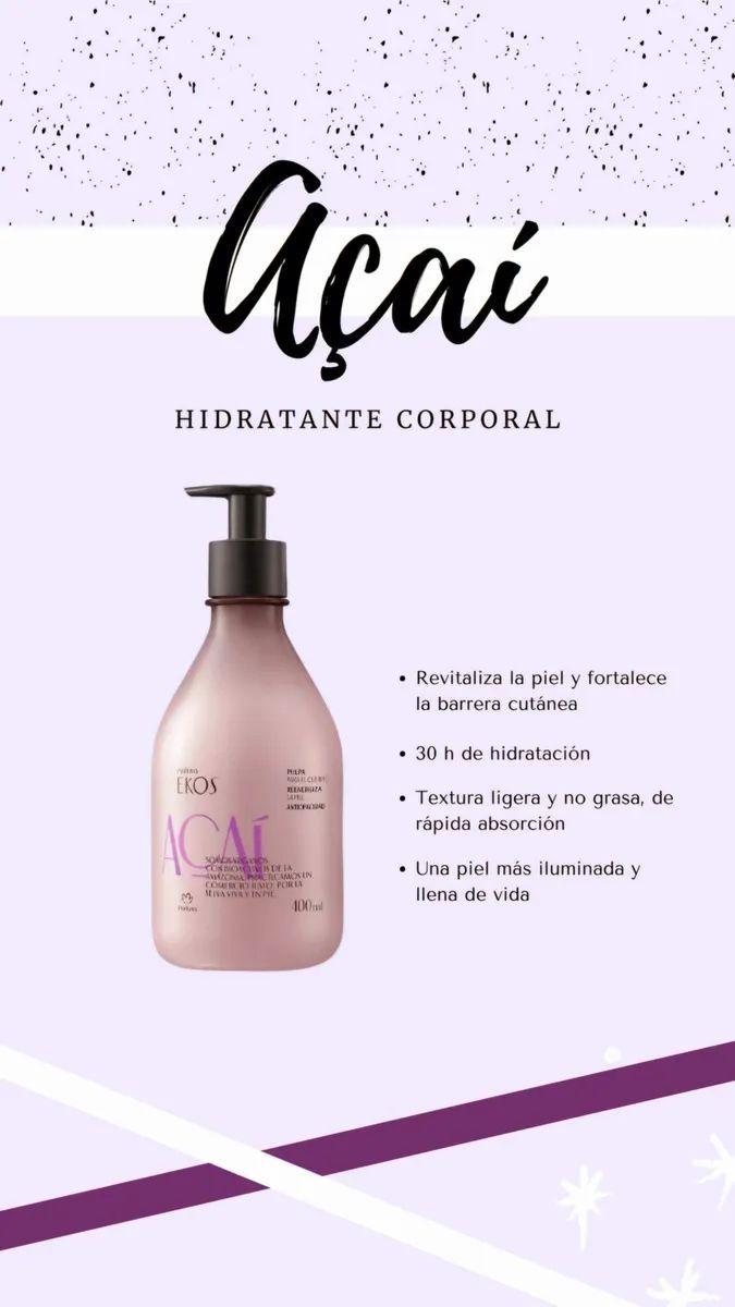 Natura Pulpa Hidratante Corporal Acai Ekos 400ml-4