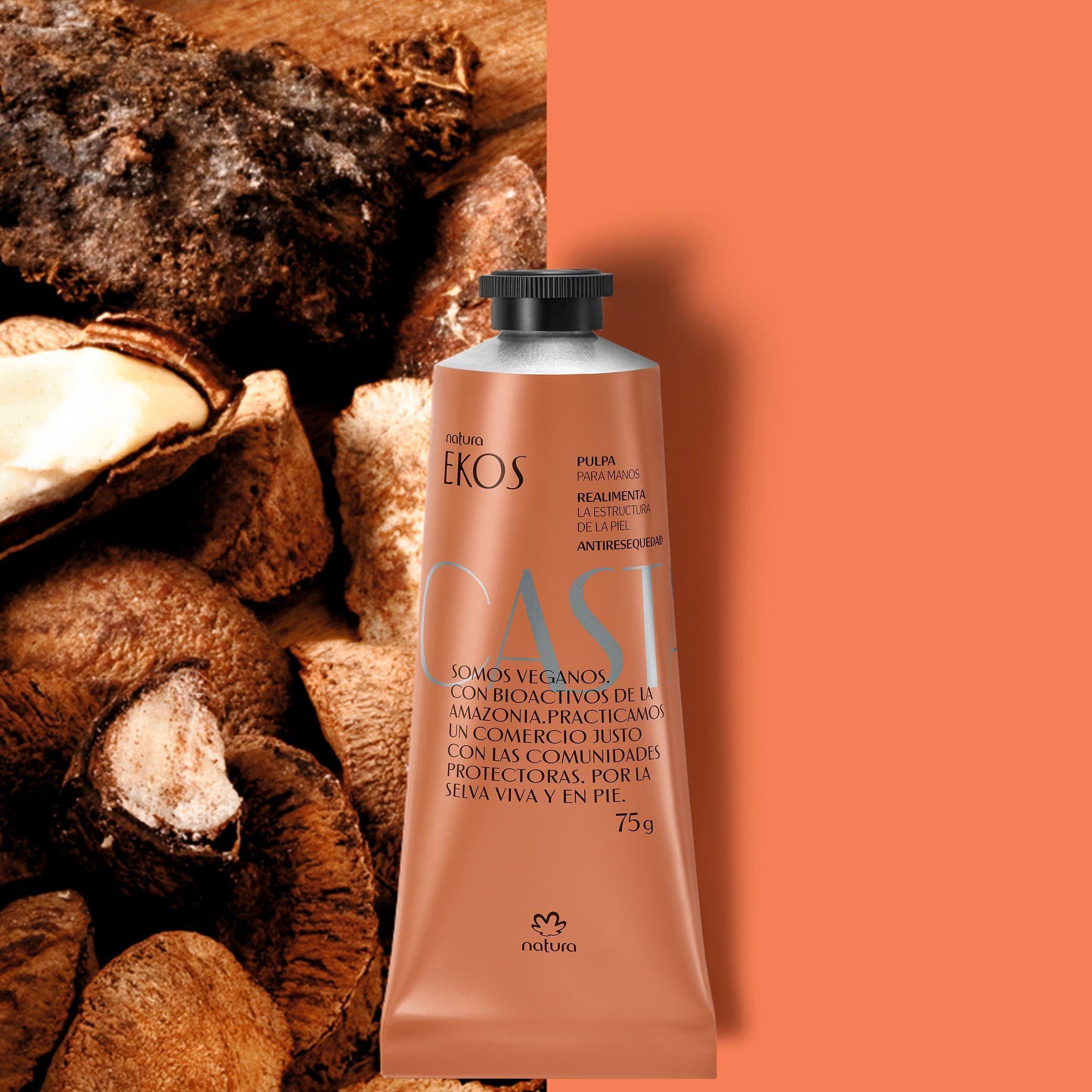 Natura Ekos Crema para Manos Castaña 75g Antiresequedad-2