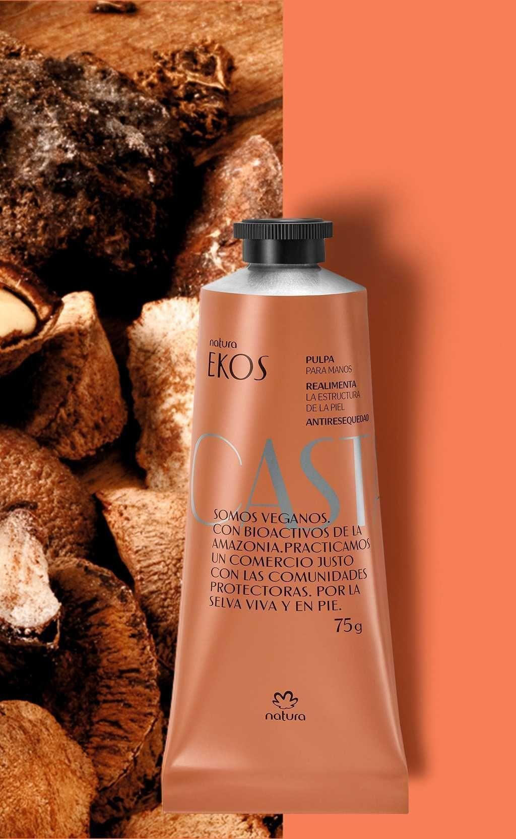 Natura Ekos Crema para Manos Castaña 75g Antiresequedad-3