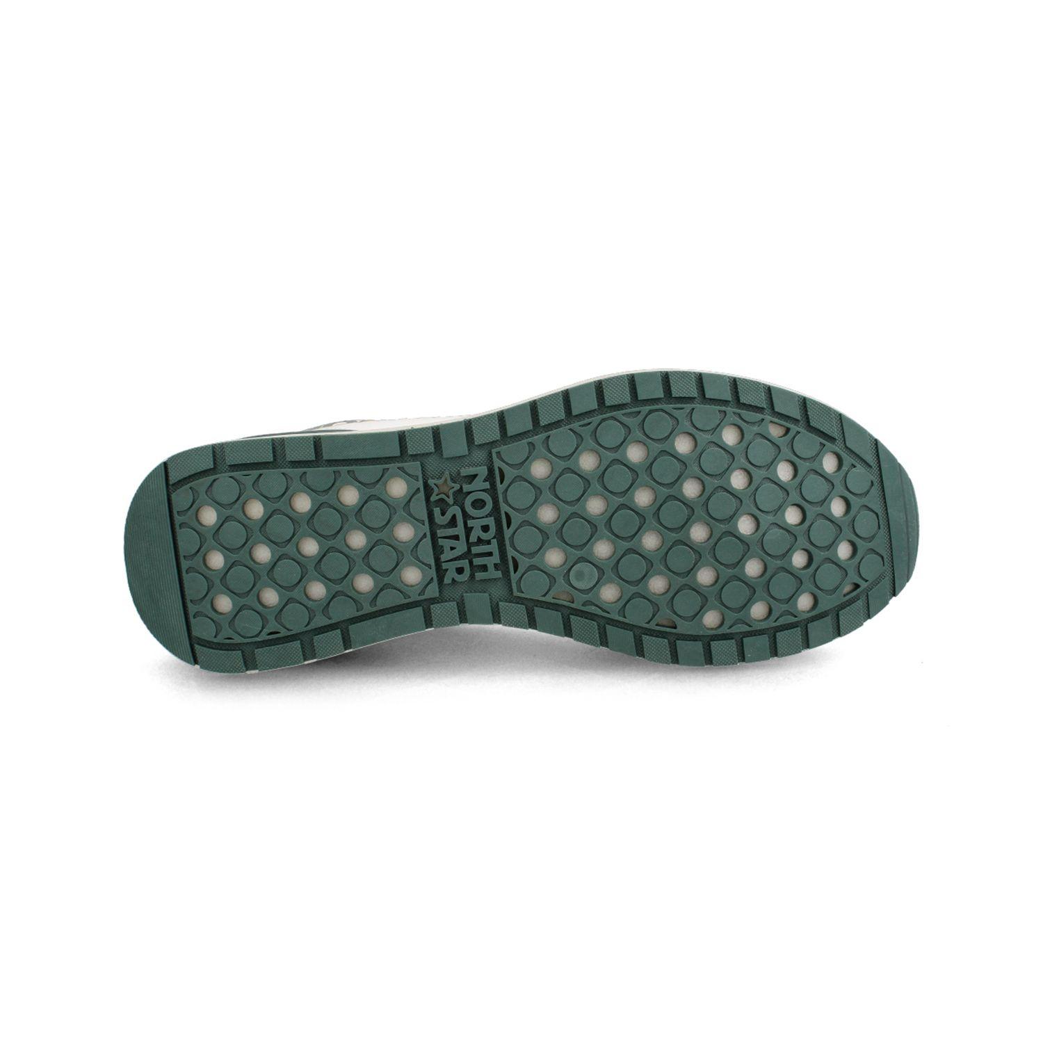 Zapatilla Hombre North Star Retronova Blanco-Verde-4