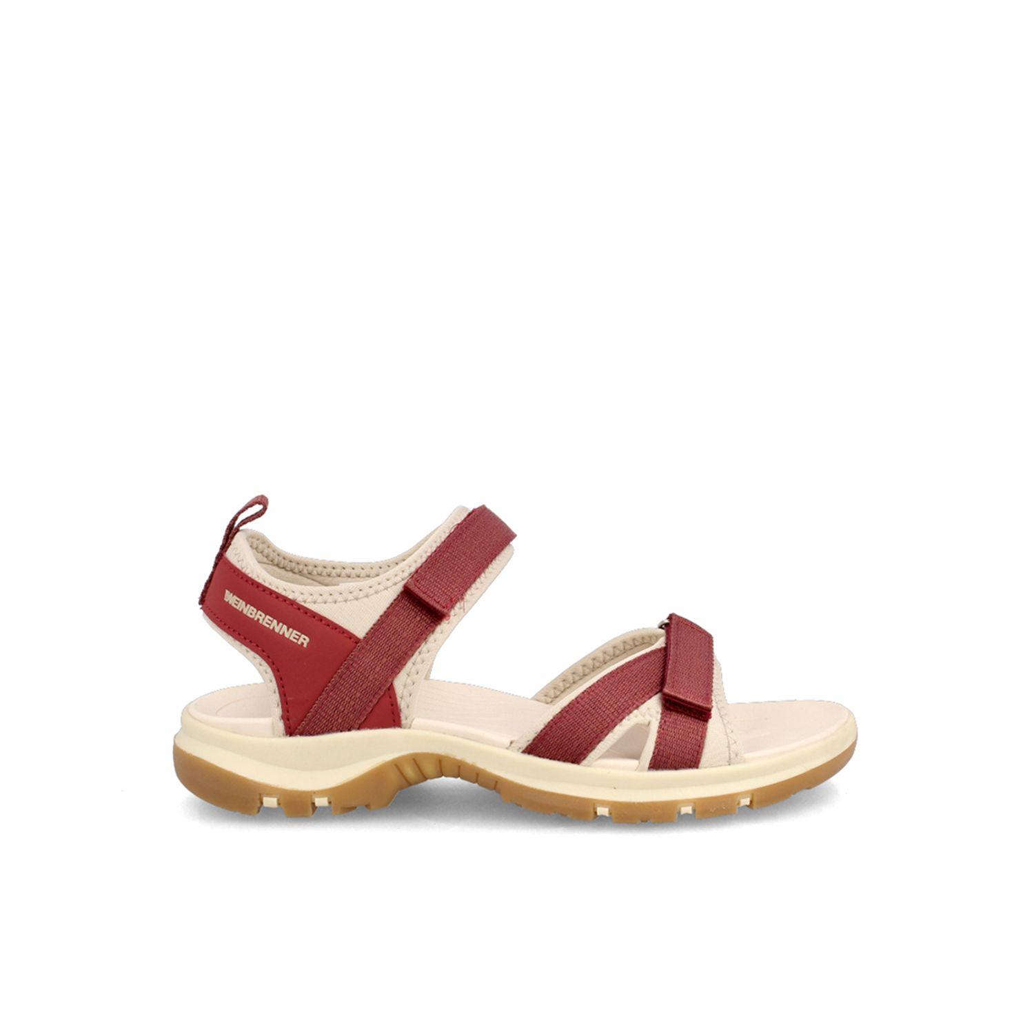 Sandalia Mujer Weinbrenner Doha Burdeo-0