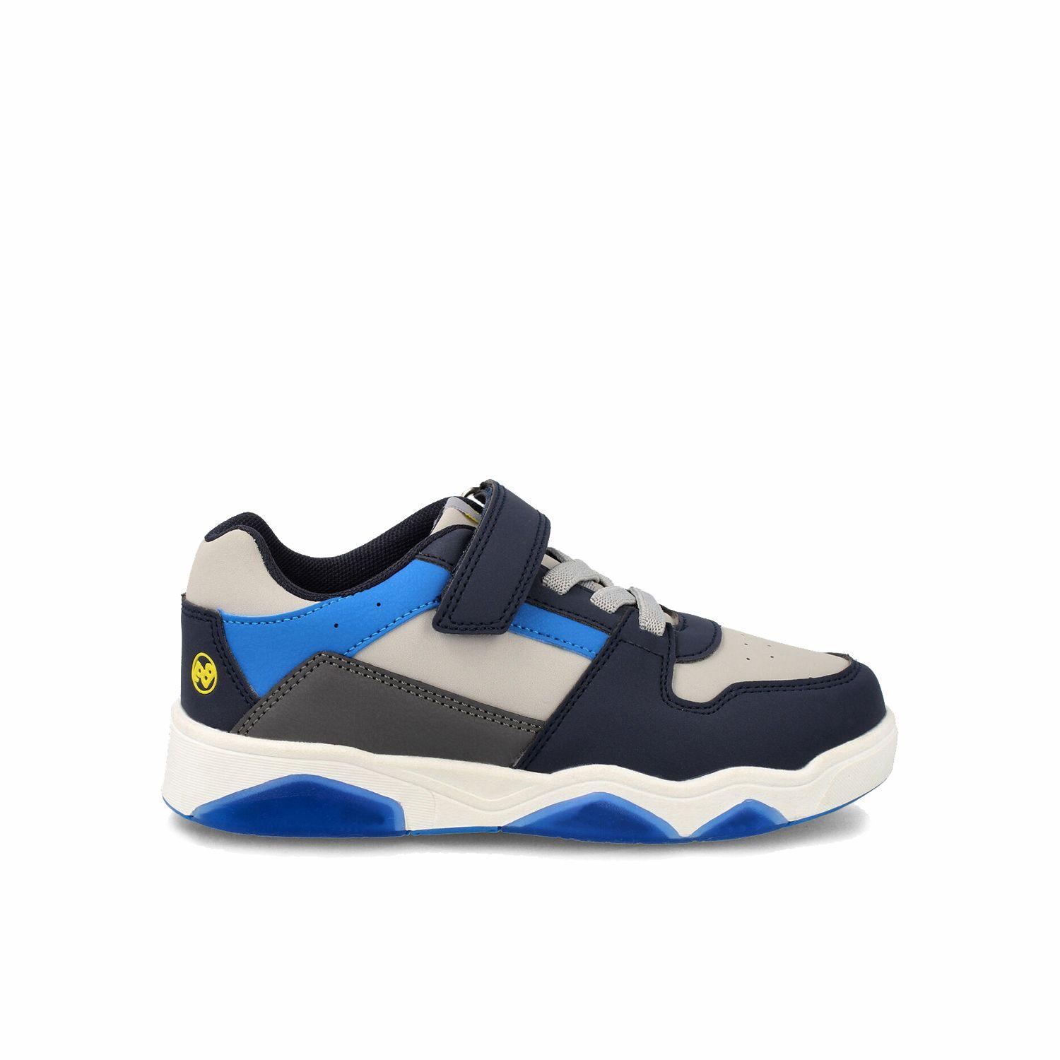 Zapatilla Niño Bubblegummers Drew Azul Marino - Gris-0