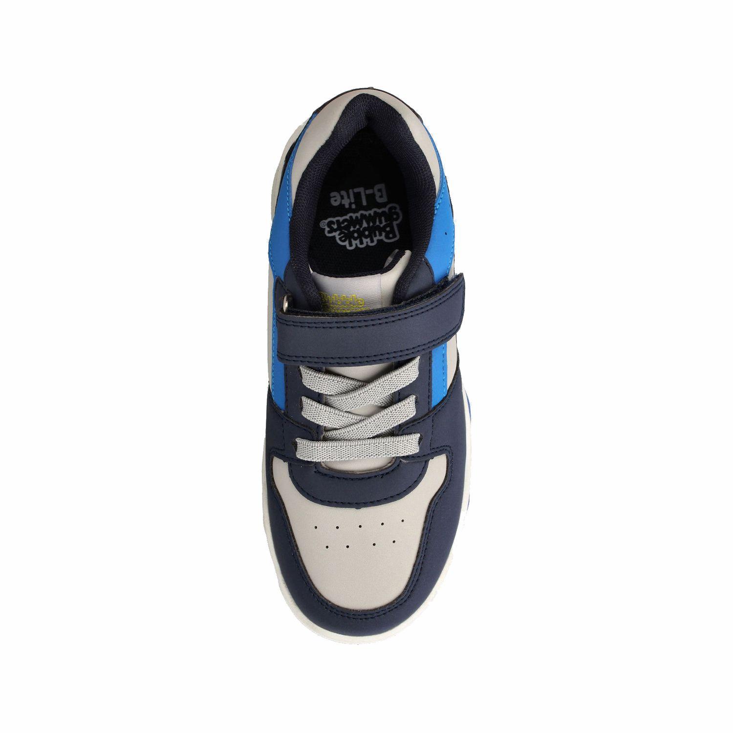 Zapatilla Niño Bubblegummers Drew Azul Marino - Gris-3