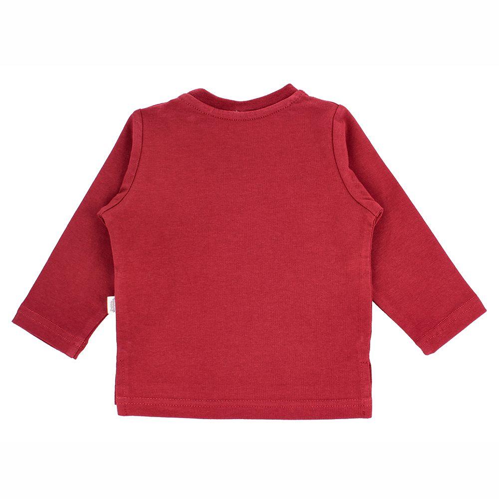 Polera Manga Larga Niño Bubblegummers Mateo Borgoña-1