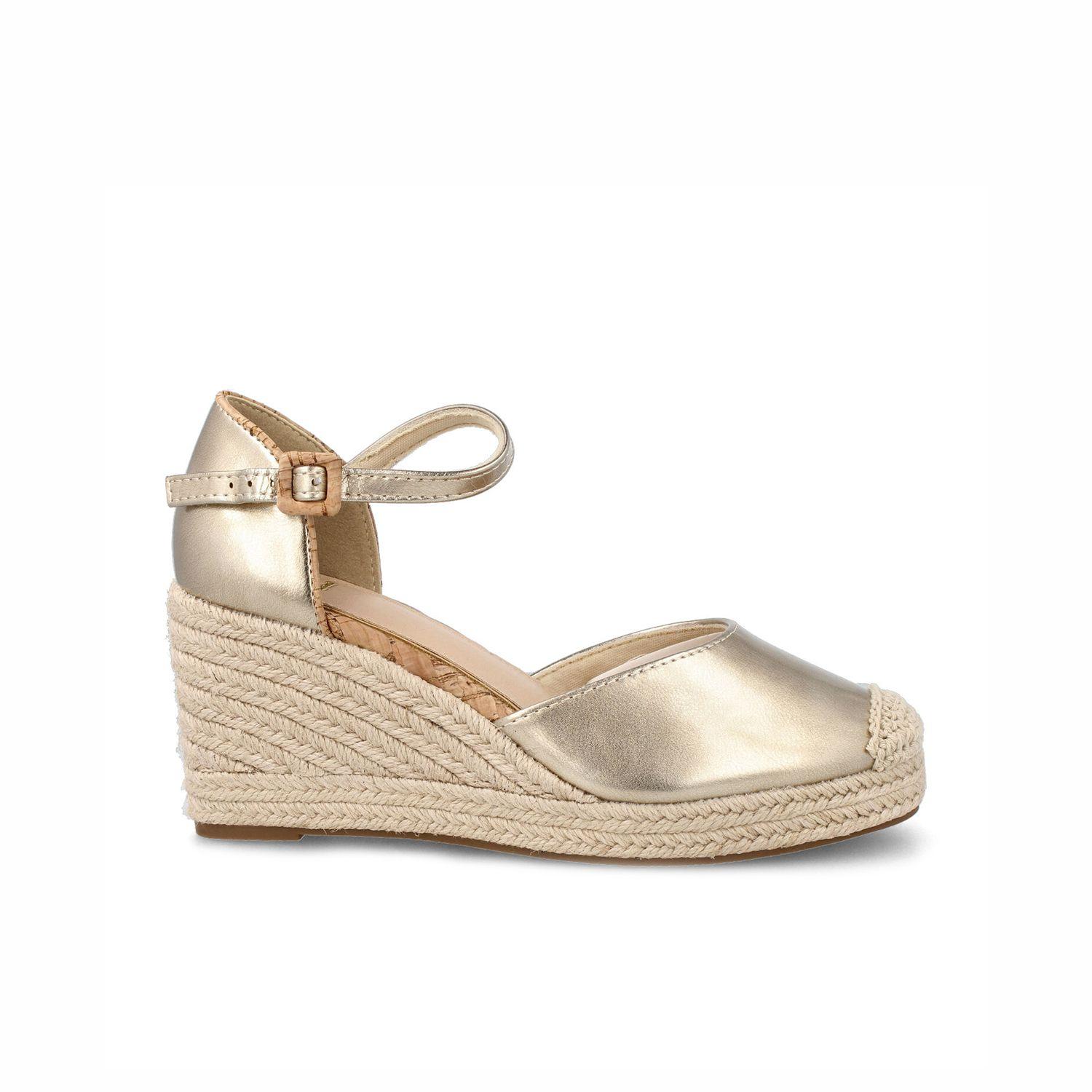 Sandalia Mujer Bata Sakura Dorado-0