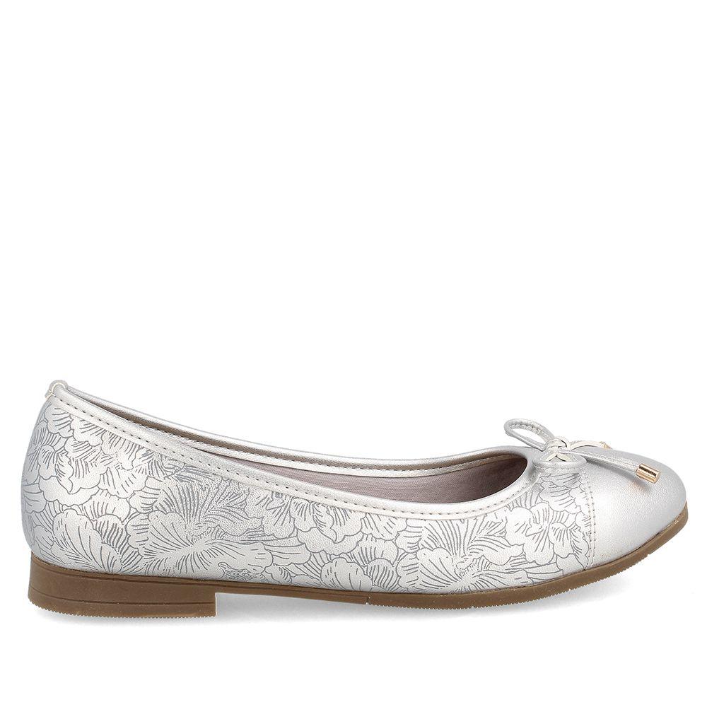 BALLERINA MUJER BATA COMFIT CLAUDINE PLATEADO-4