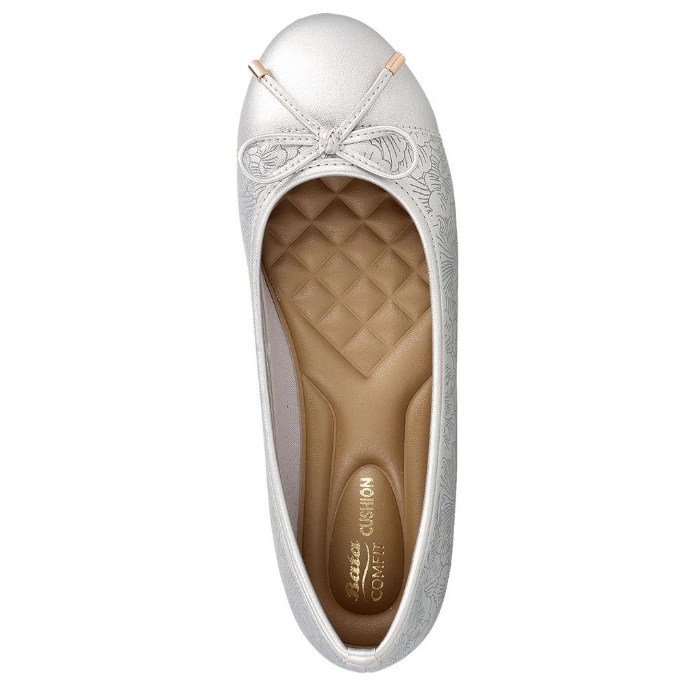 BALLERINA MUJER BATA COMFIT CLAUDINE PLATEADO-5