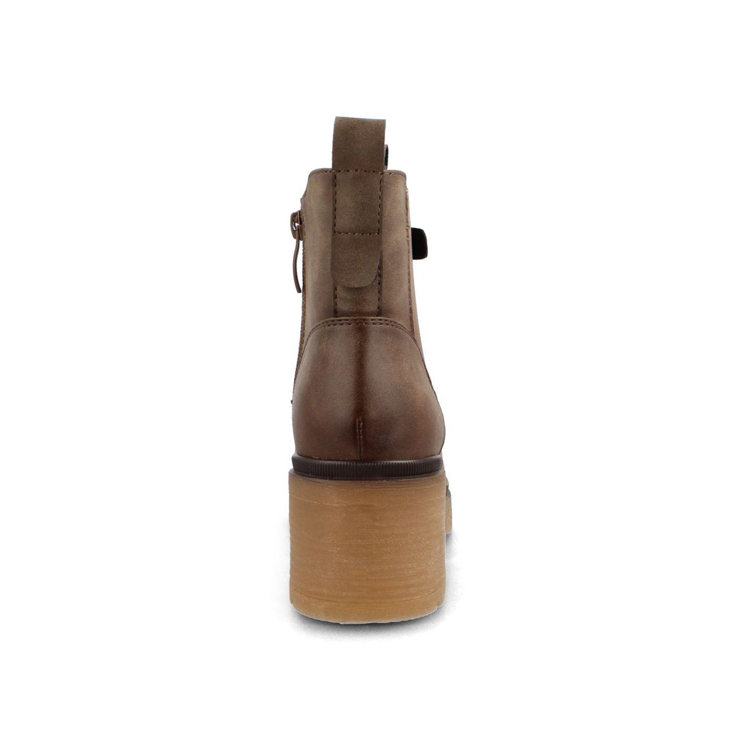 Botín Mujer Bata Xena Café-2