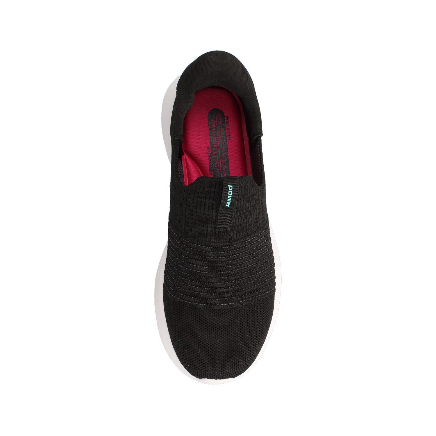Zapatilla Mujer Power N-Walk Akari Easyslide Negro-3