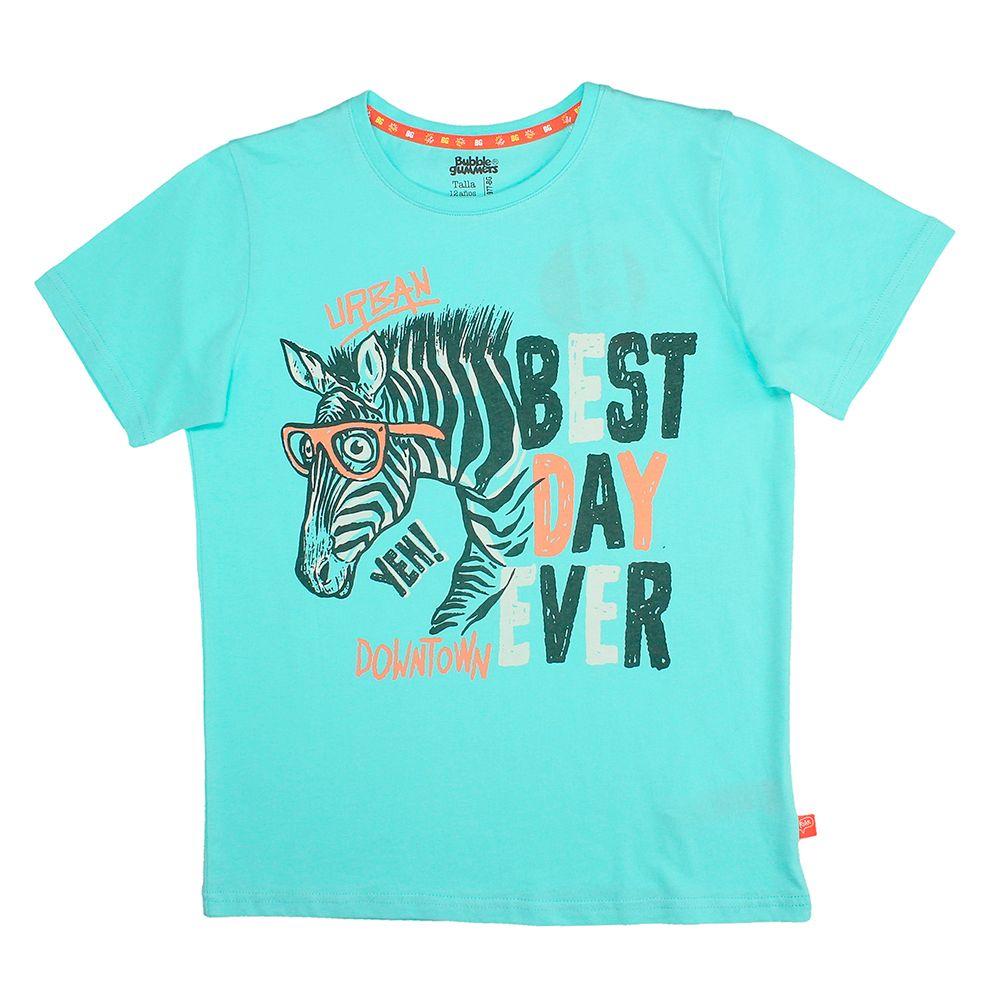 POLERA NIÑO BUBBLEGUMMERS ELEVATED NATURE CALYPSO CEBRA-0
