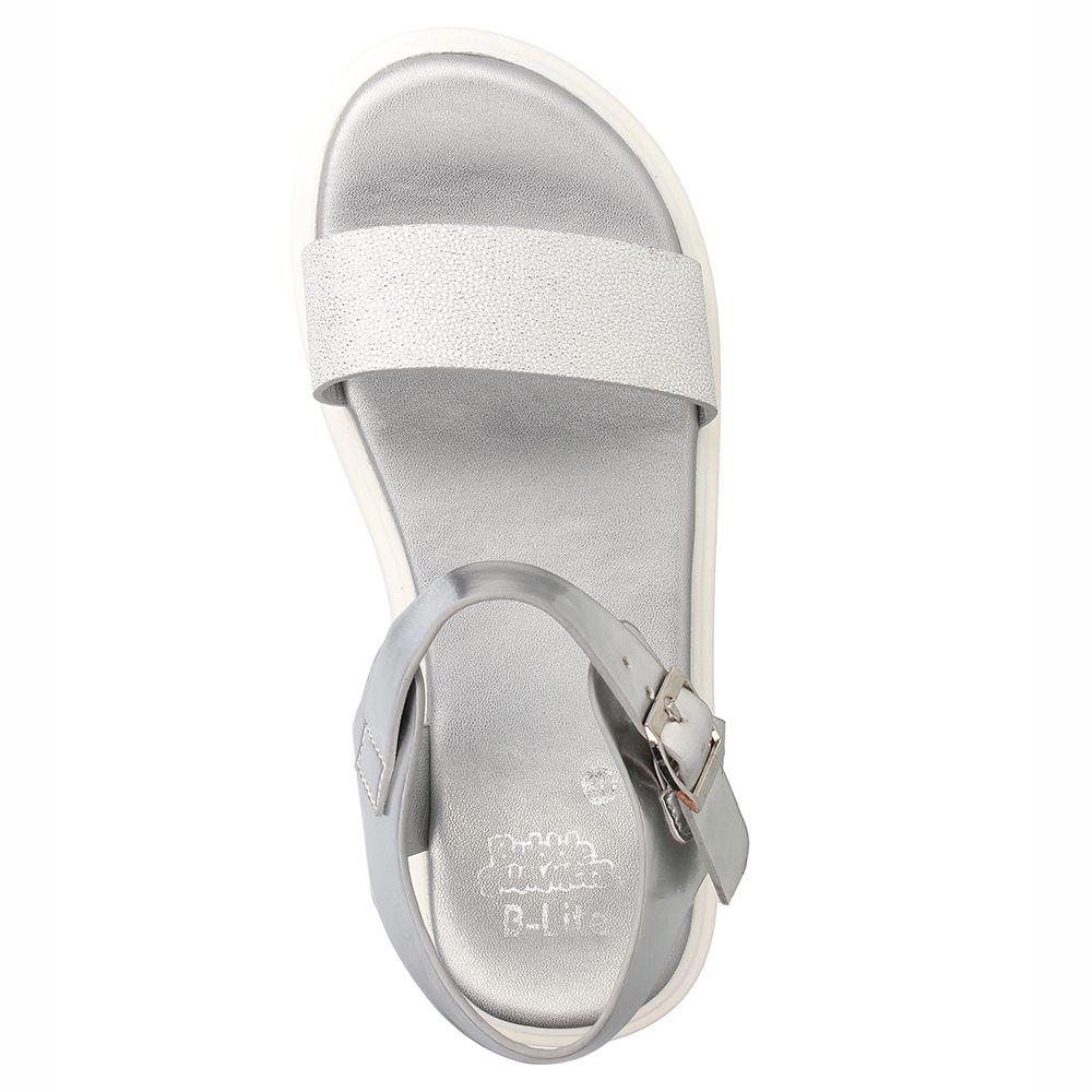 Sandalia  Niña Bubblegummers Dafne Plateado-5