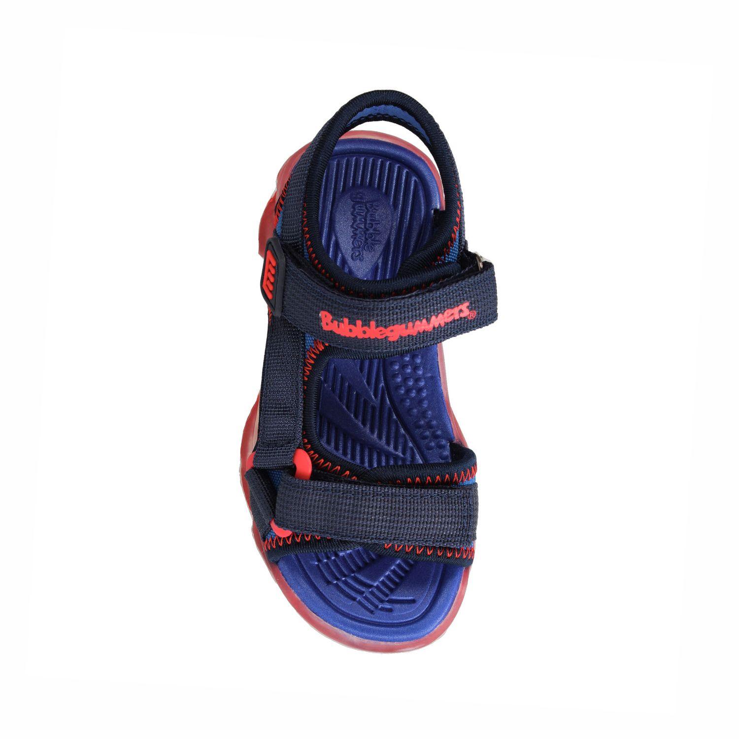 Sandalia  Niño Bubblegummers Unai Azul Marino - Rojo-3