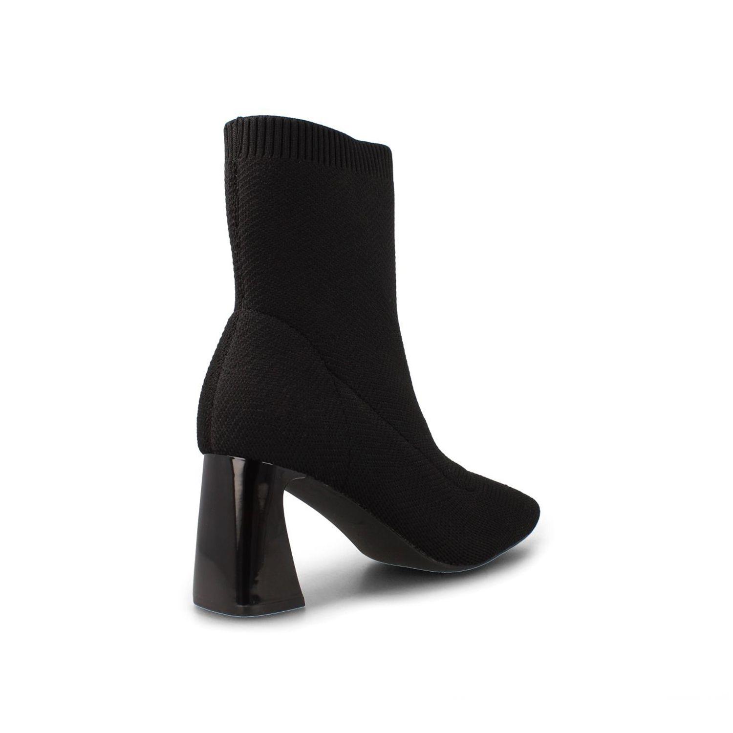 Botín Mujer Bata Pastora Negro-2