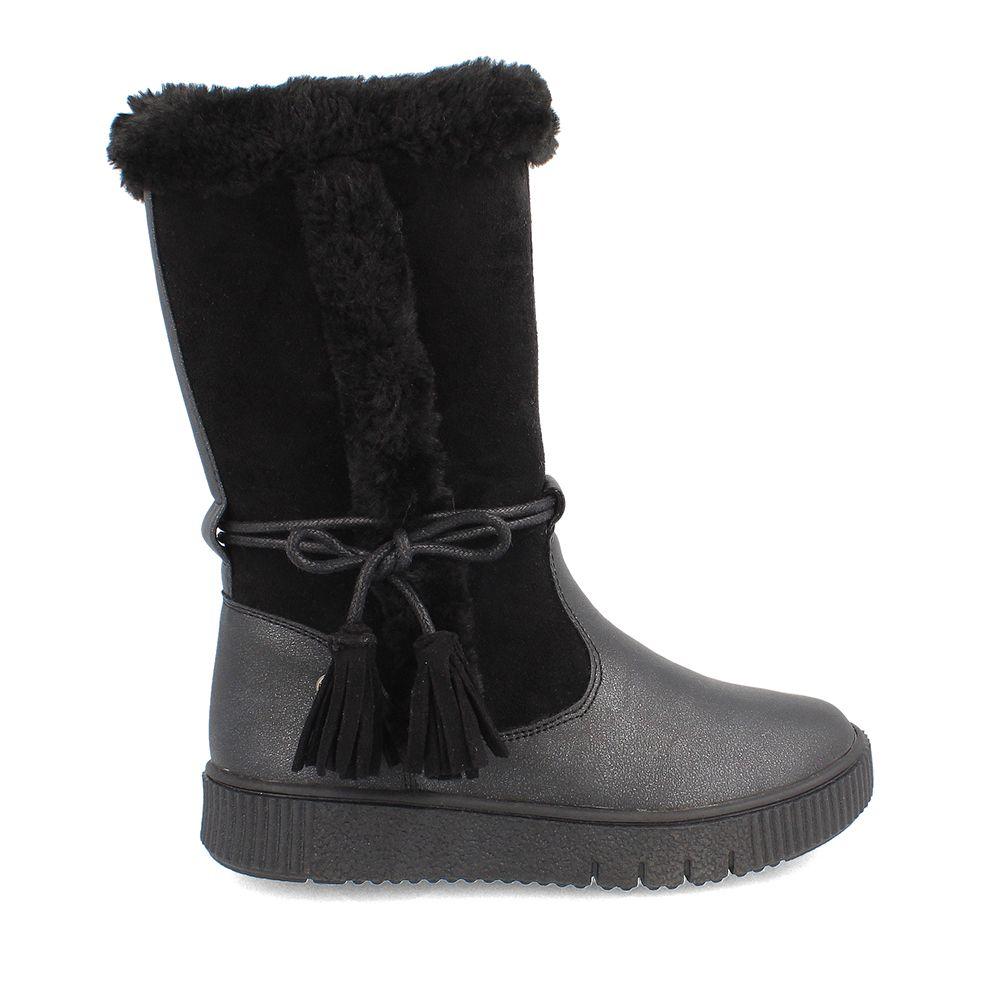 BOTA NIÑA BUBBLEGUMMERS QUEEN NEGRO 30-33-4