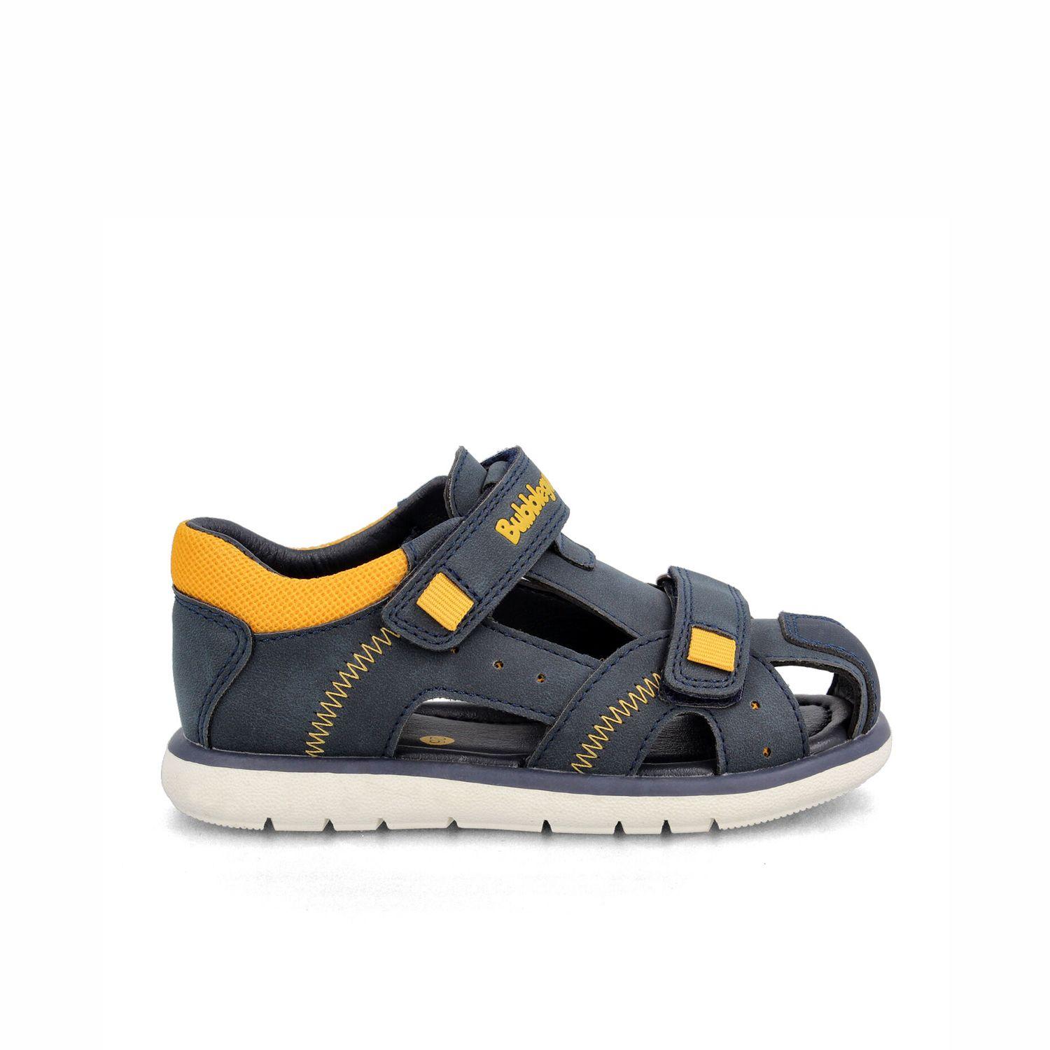 Zapatilla Niño Bubblegummers Dexter Azul Marino - Amarillo-0