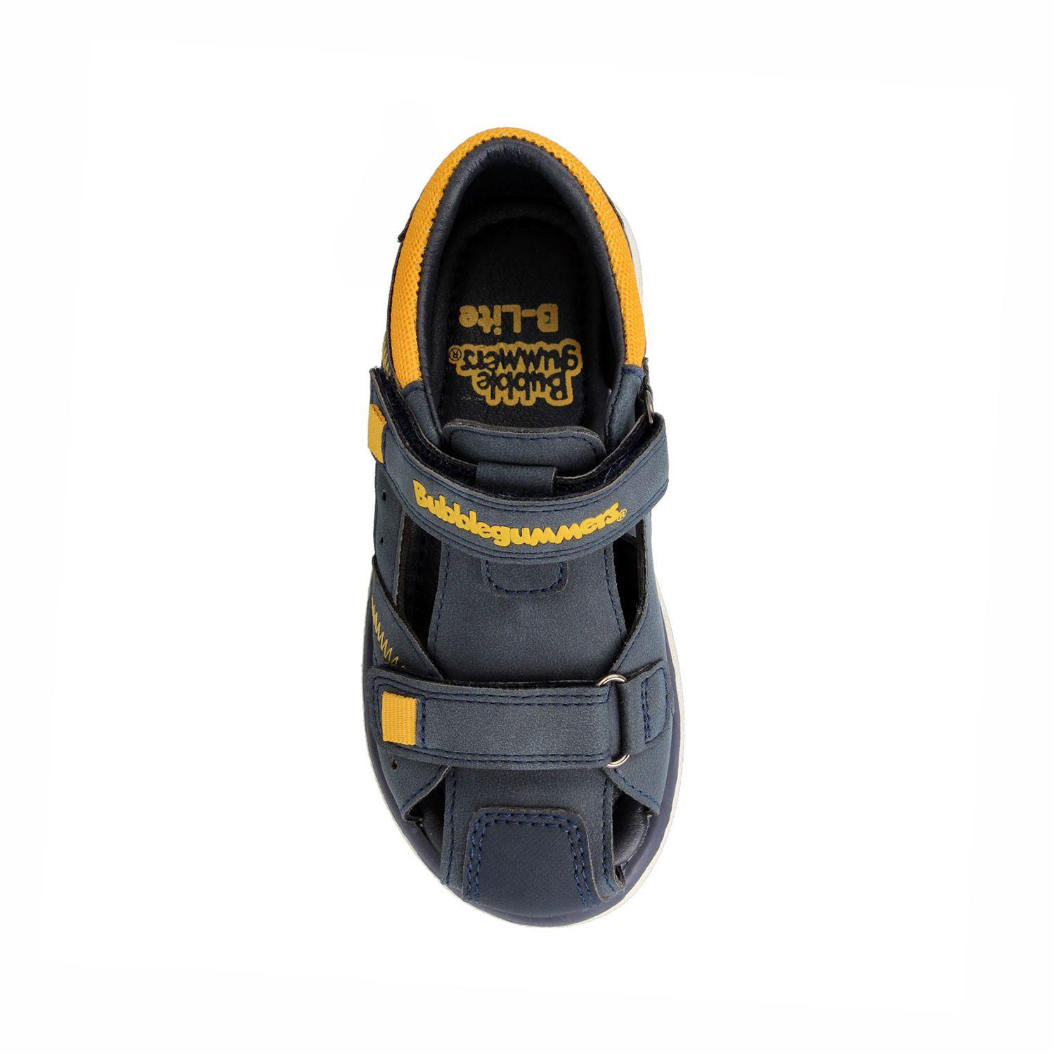 Zapatilla Niño Bubblegummers Dexter Azul Marino - Amarillo-3