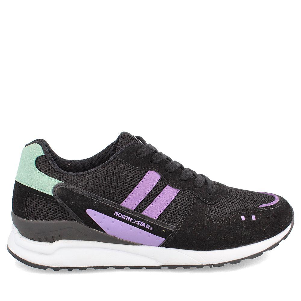 ZAPATILLA DEPORTIVA MUJER NORTH STAR HUGO NEGRO-4