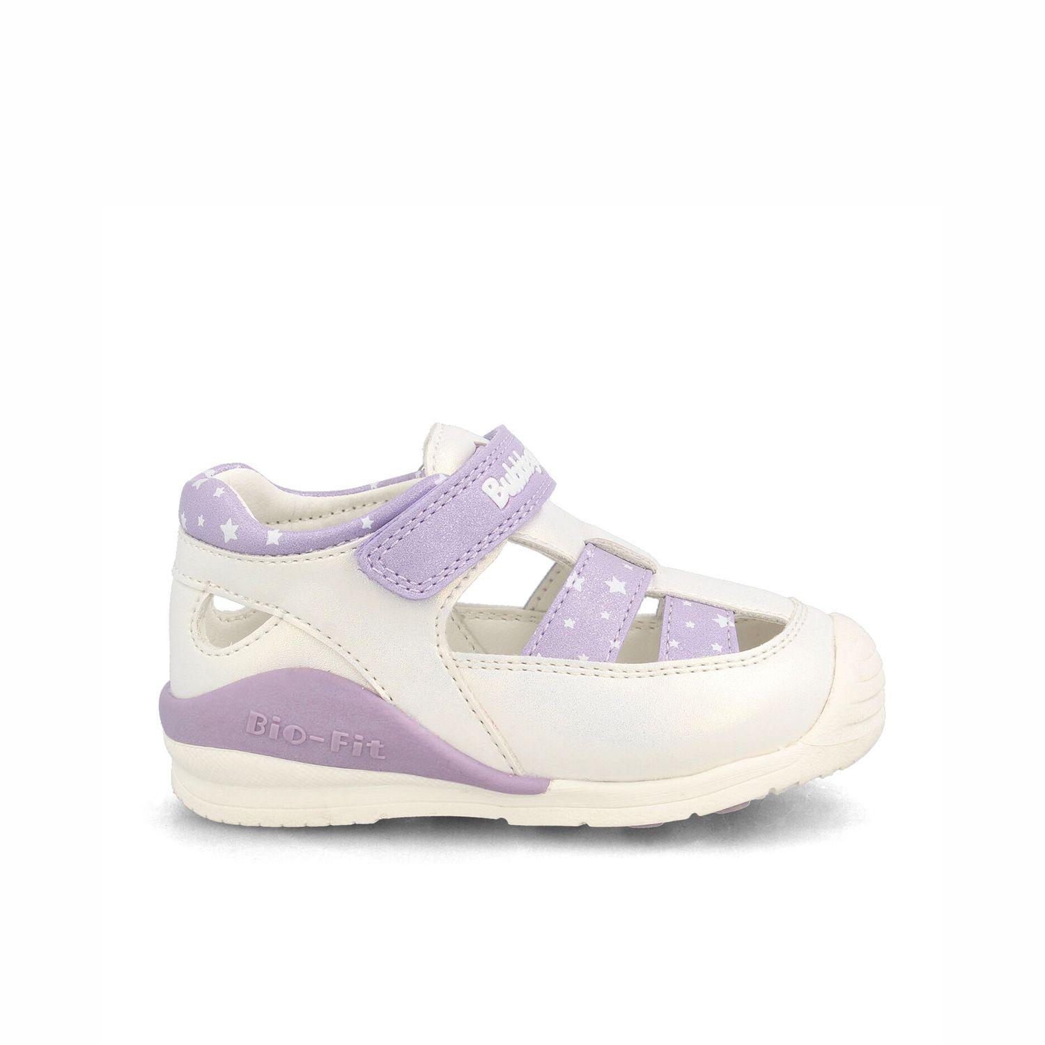Sandalia  Niña Bubblegummers Bio Fit Blanco - Lila-0