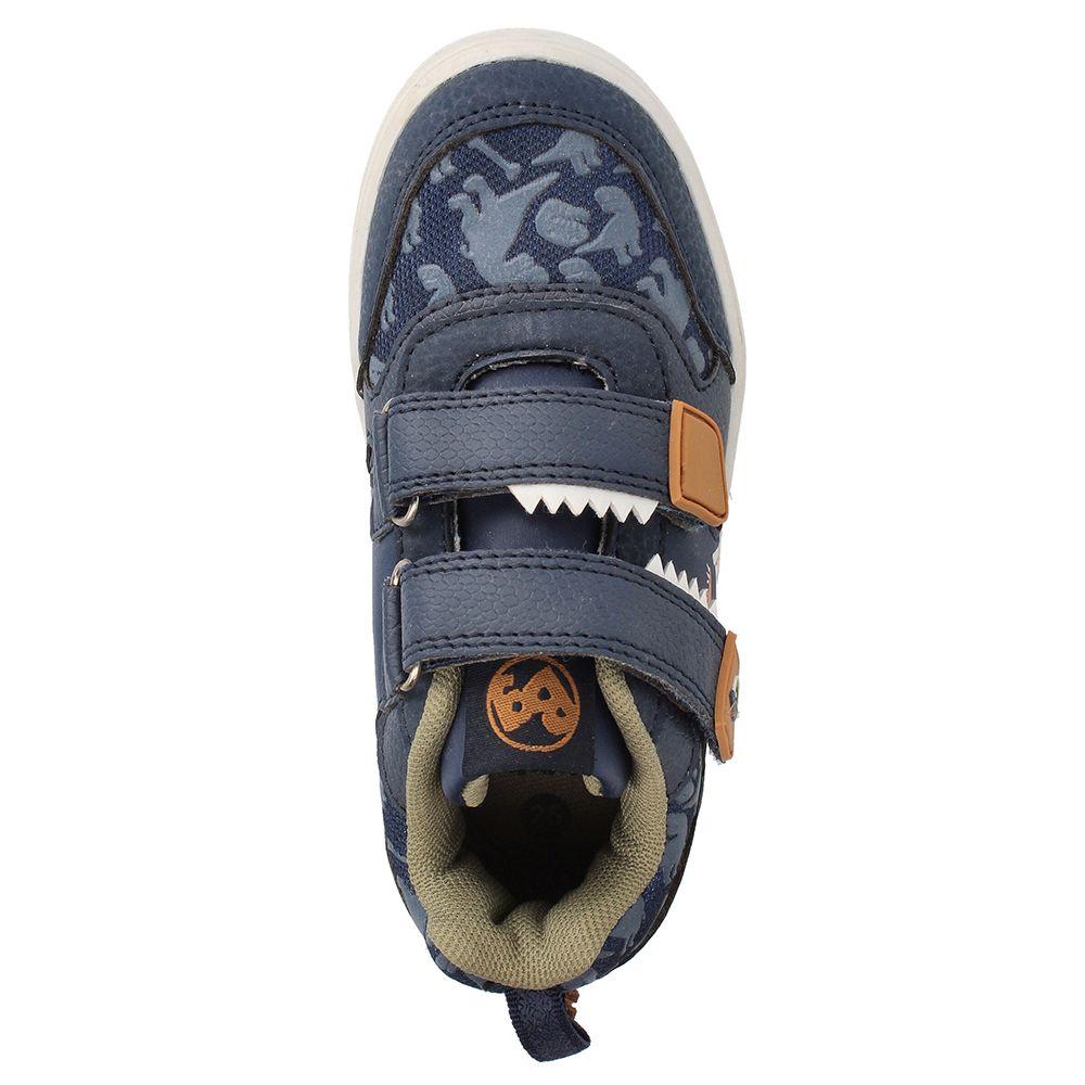 Zapatilla Niño Luces Bubblegummers Neon Azul Marino-5