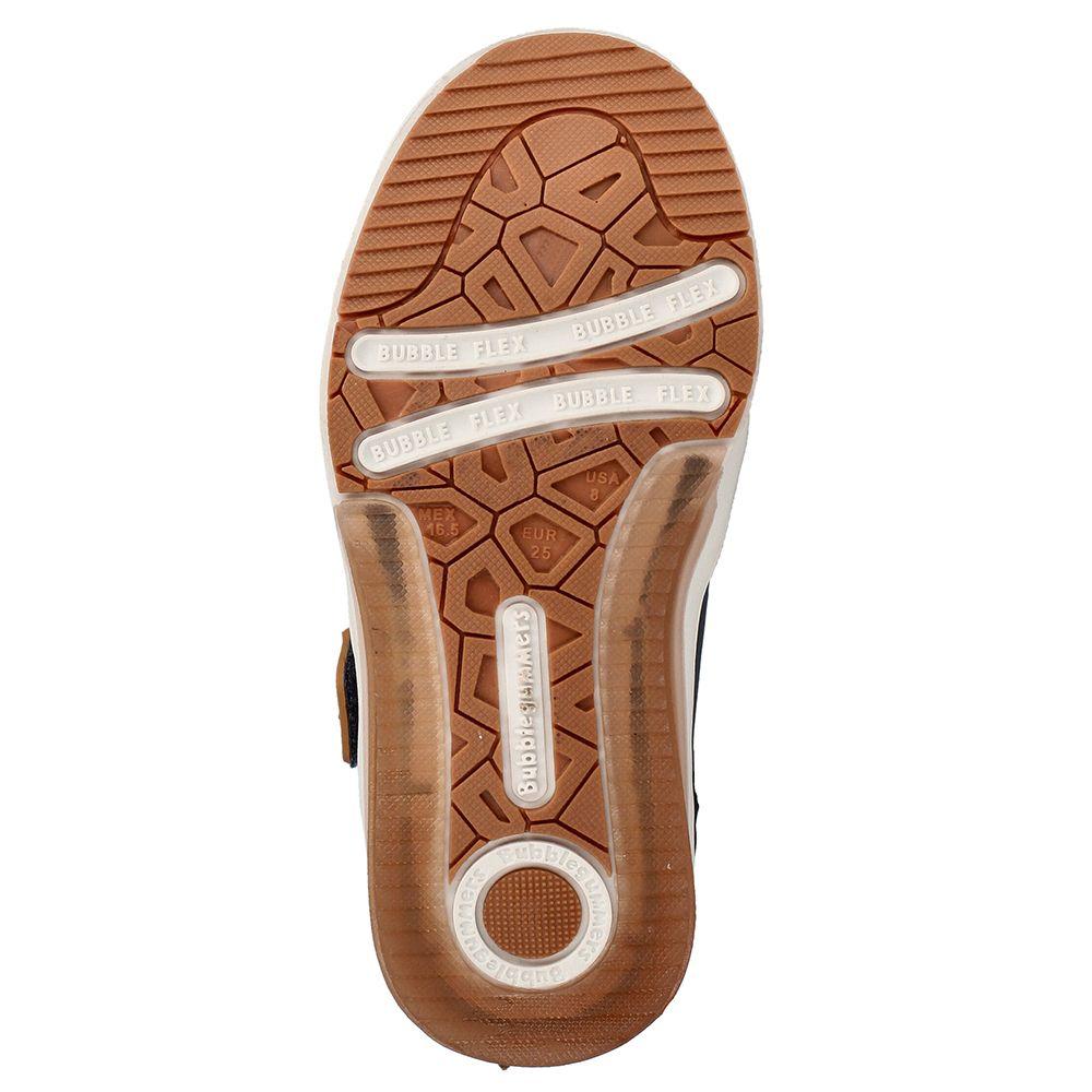 Zapatilla Niño Luces Bubblegummers Neon Azul Marino-6