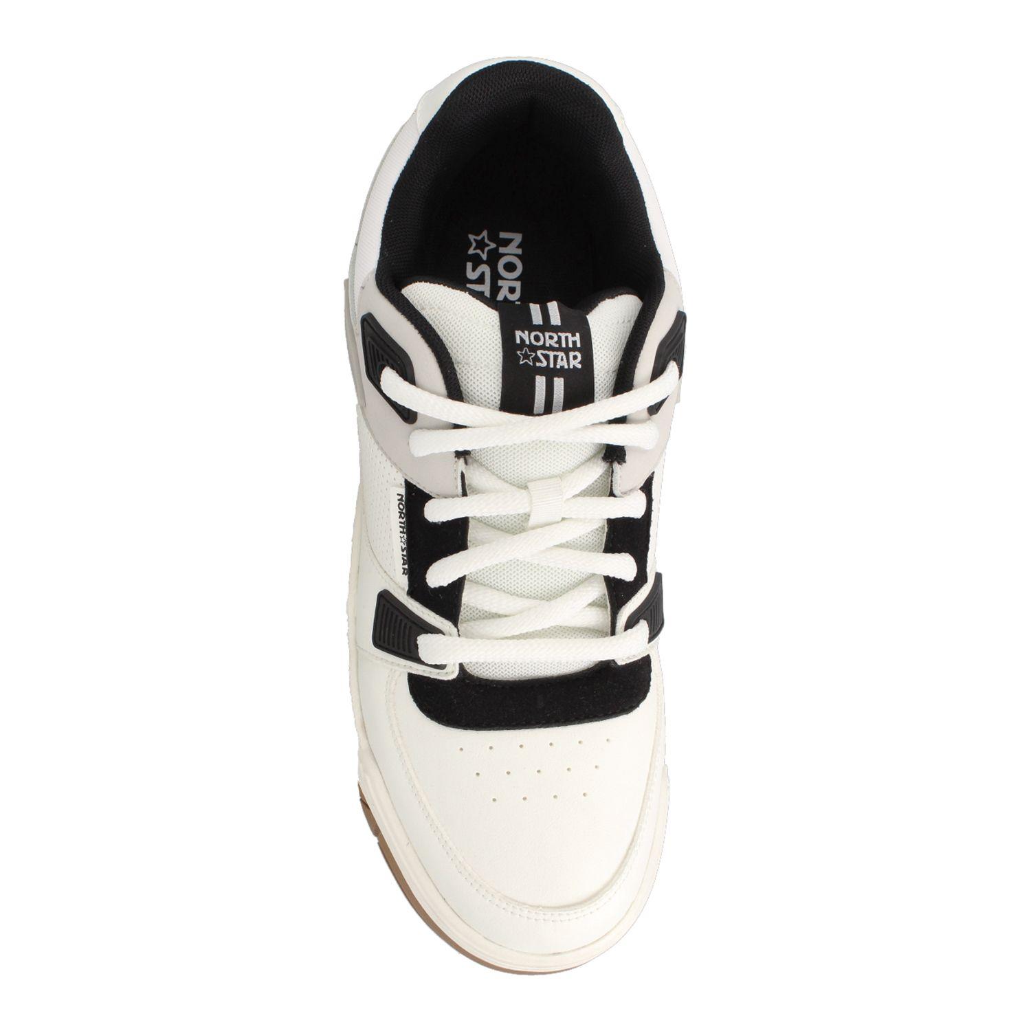Zapatilla Hombre North Star Skater Chunk Blanco-Negro-3